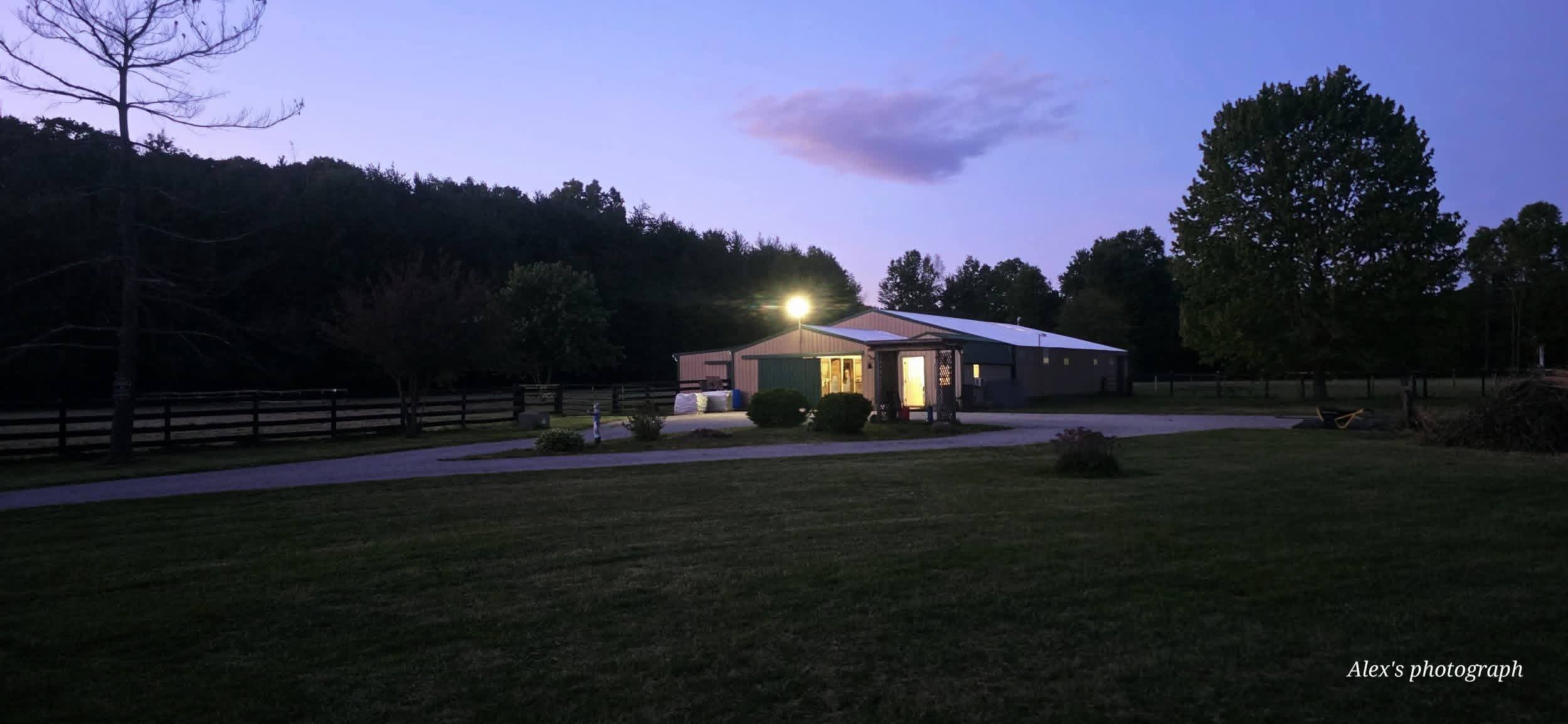 Facility at night