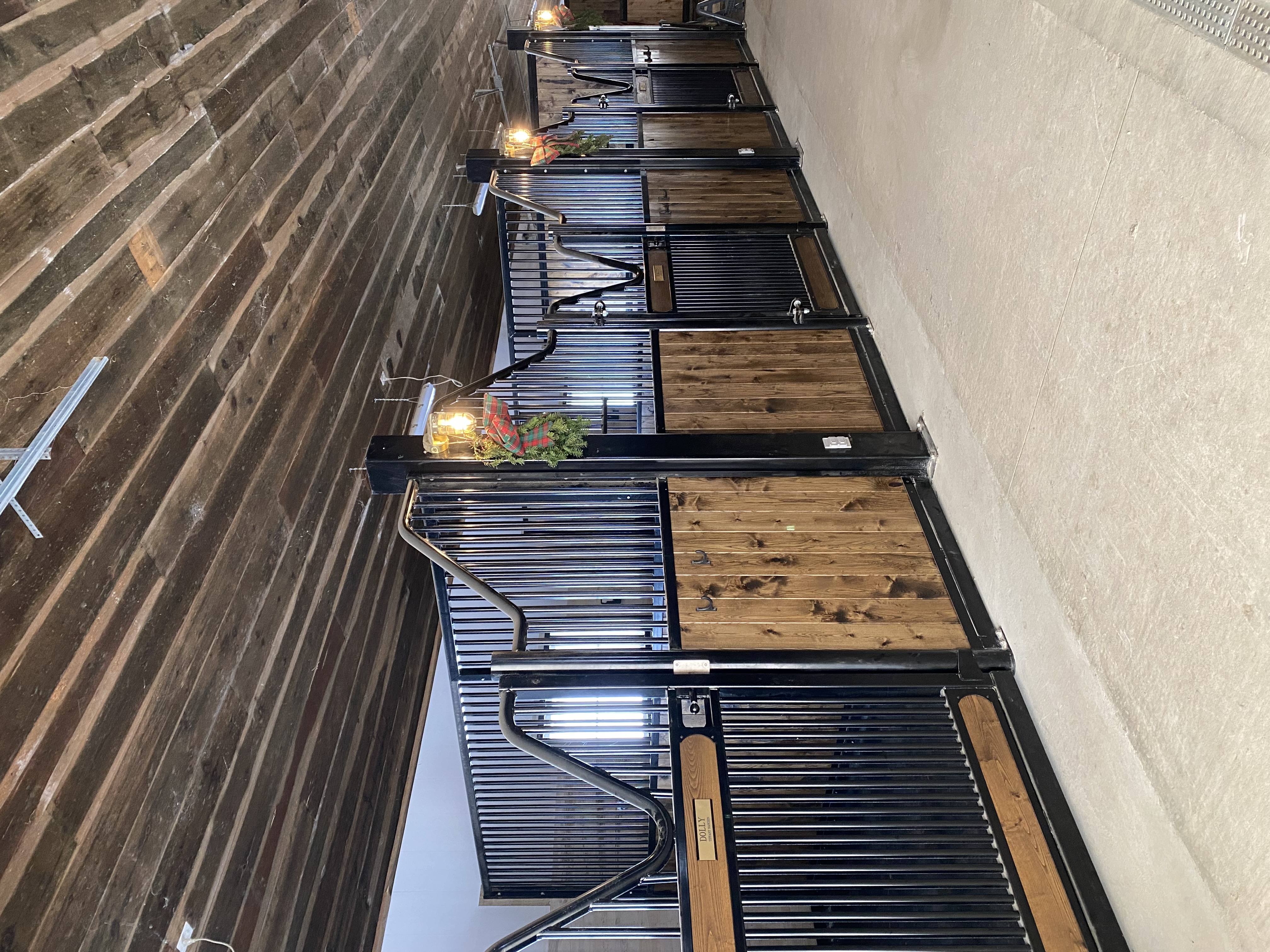 Stalls decorated for