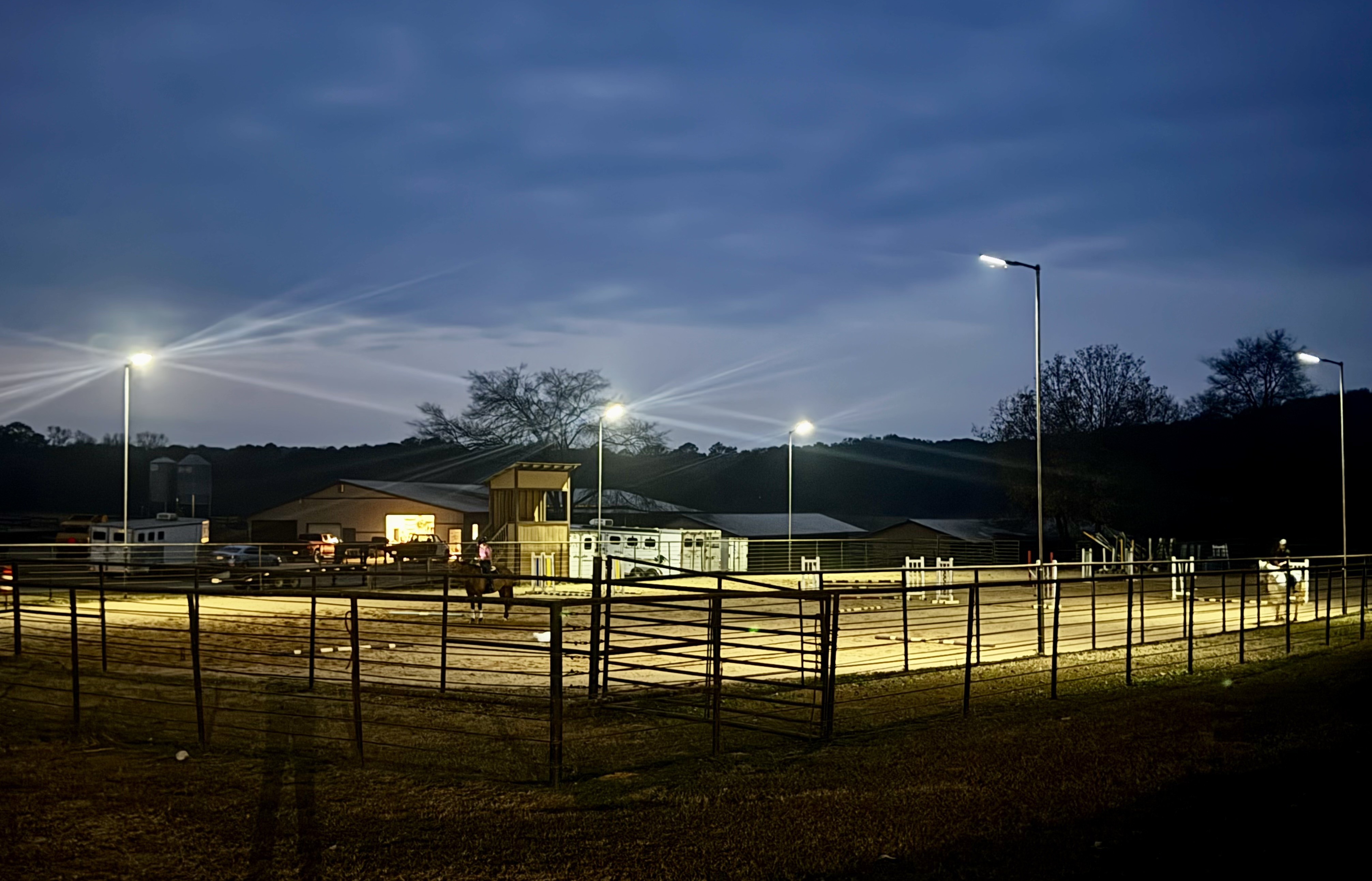 Lighted arena