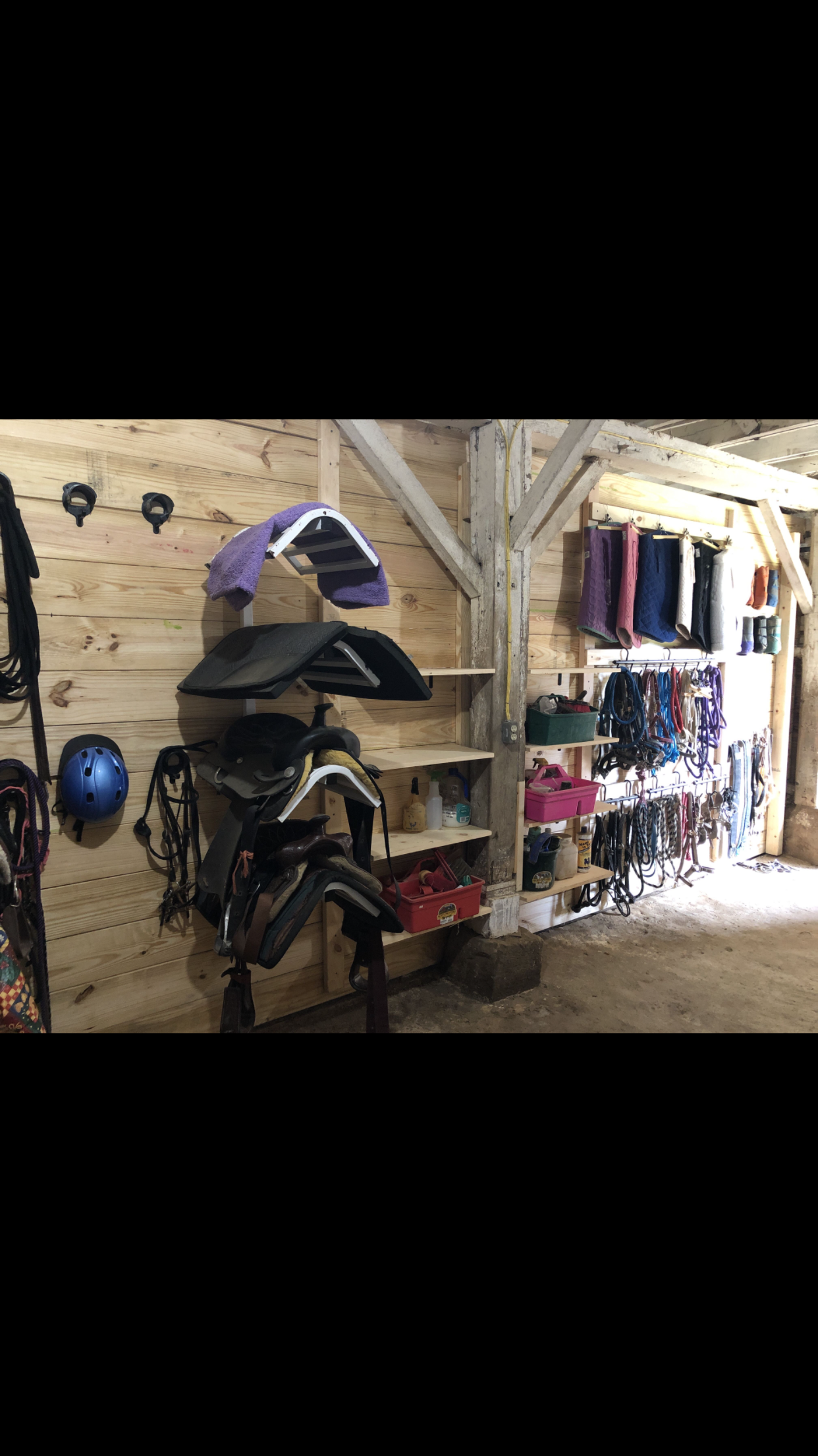 Tack room and private lockers (not pictured)