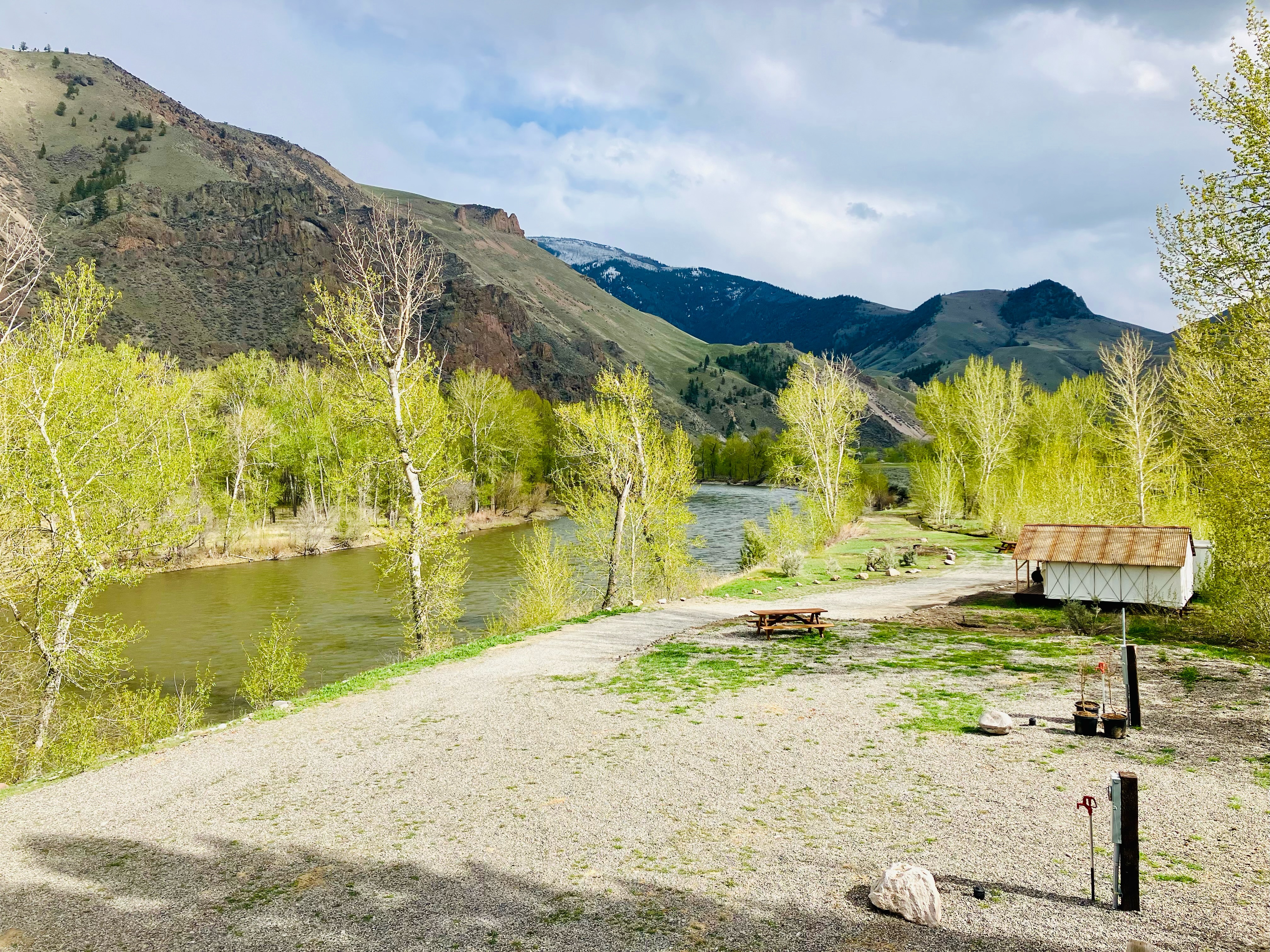RV hook-up and campsite