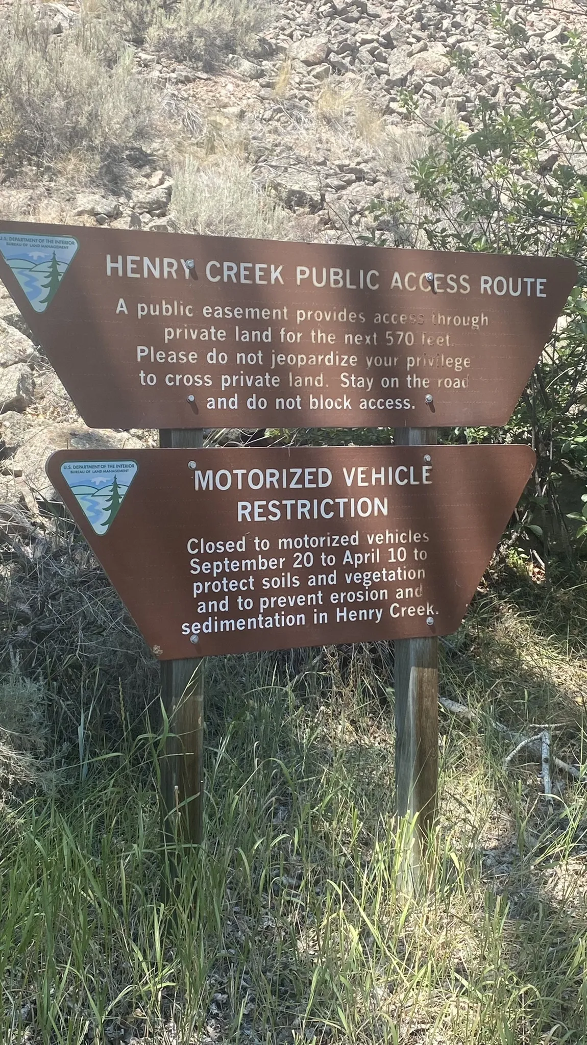 Henry's Creek Trailhead