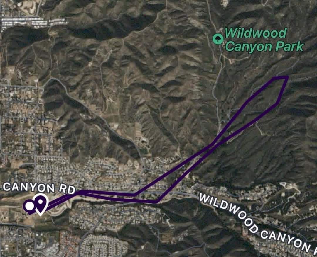 Distance from ranch to trails