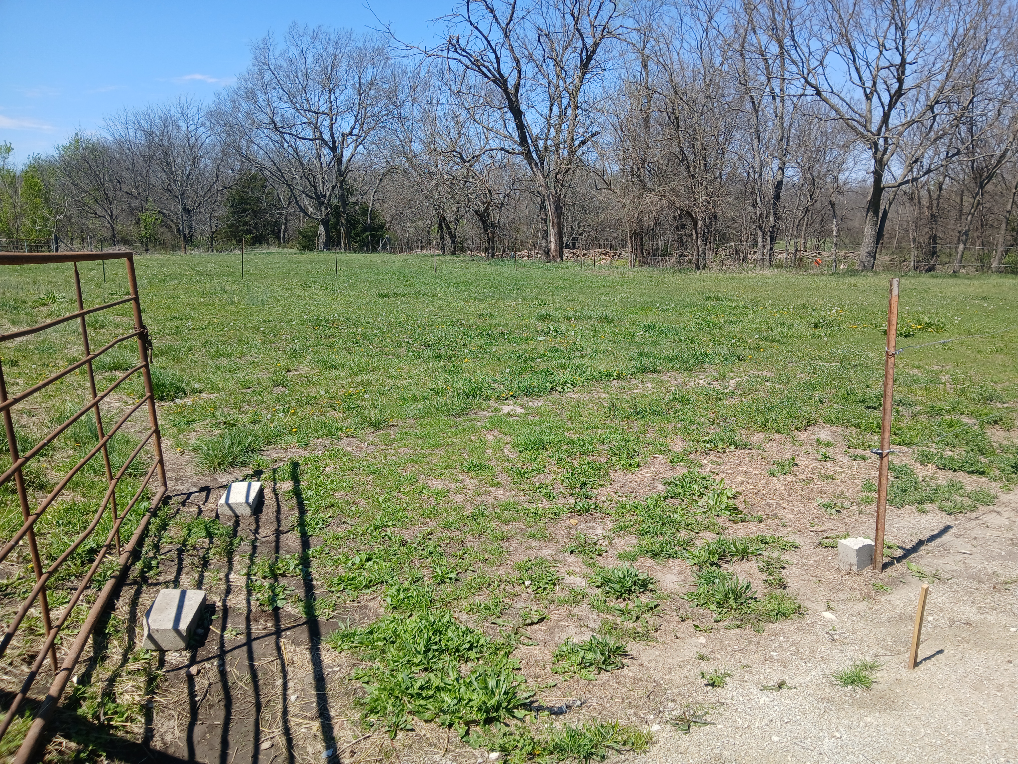 2 different turn out areas in the picture if a person has a horse that needs its own area