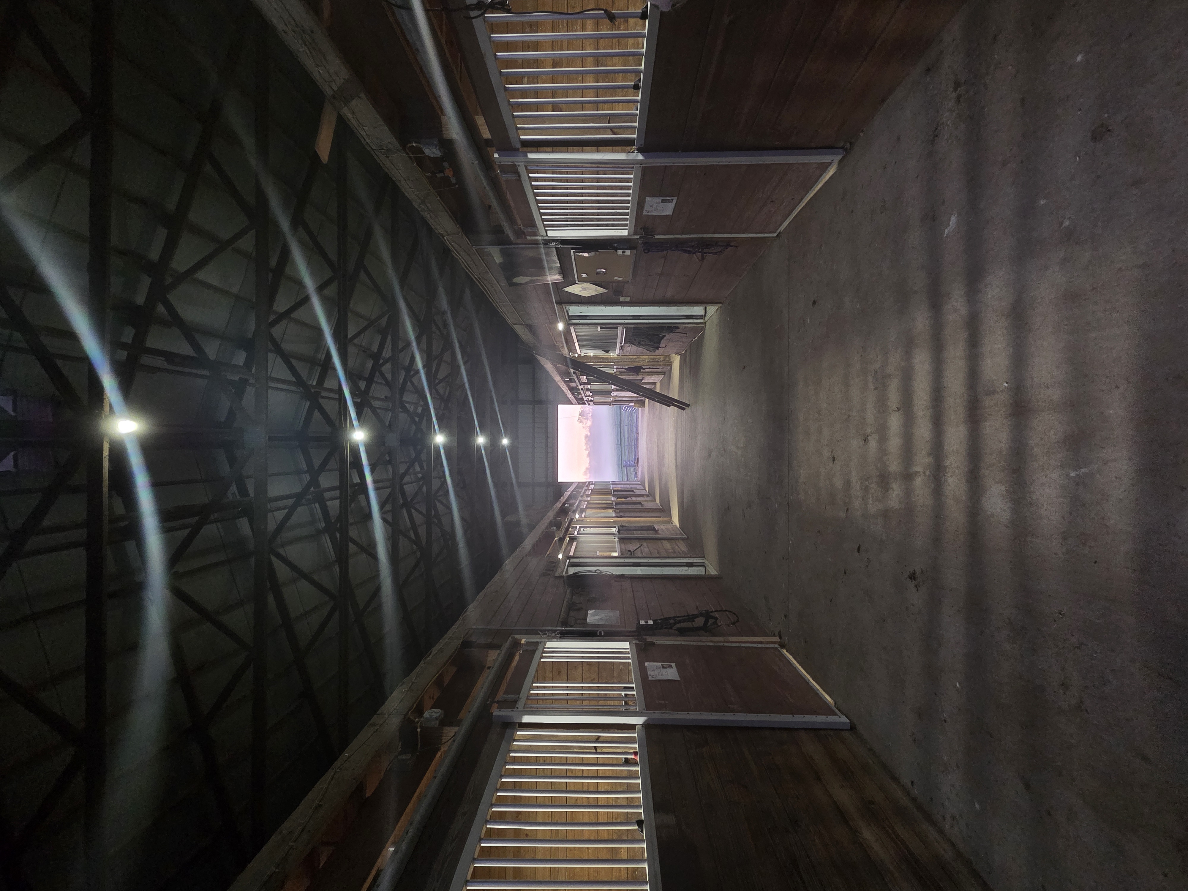 Center aisle of 12x12 stalls
