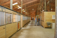 Barn interior