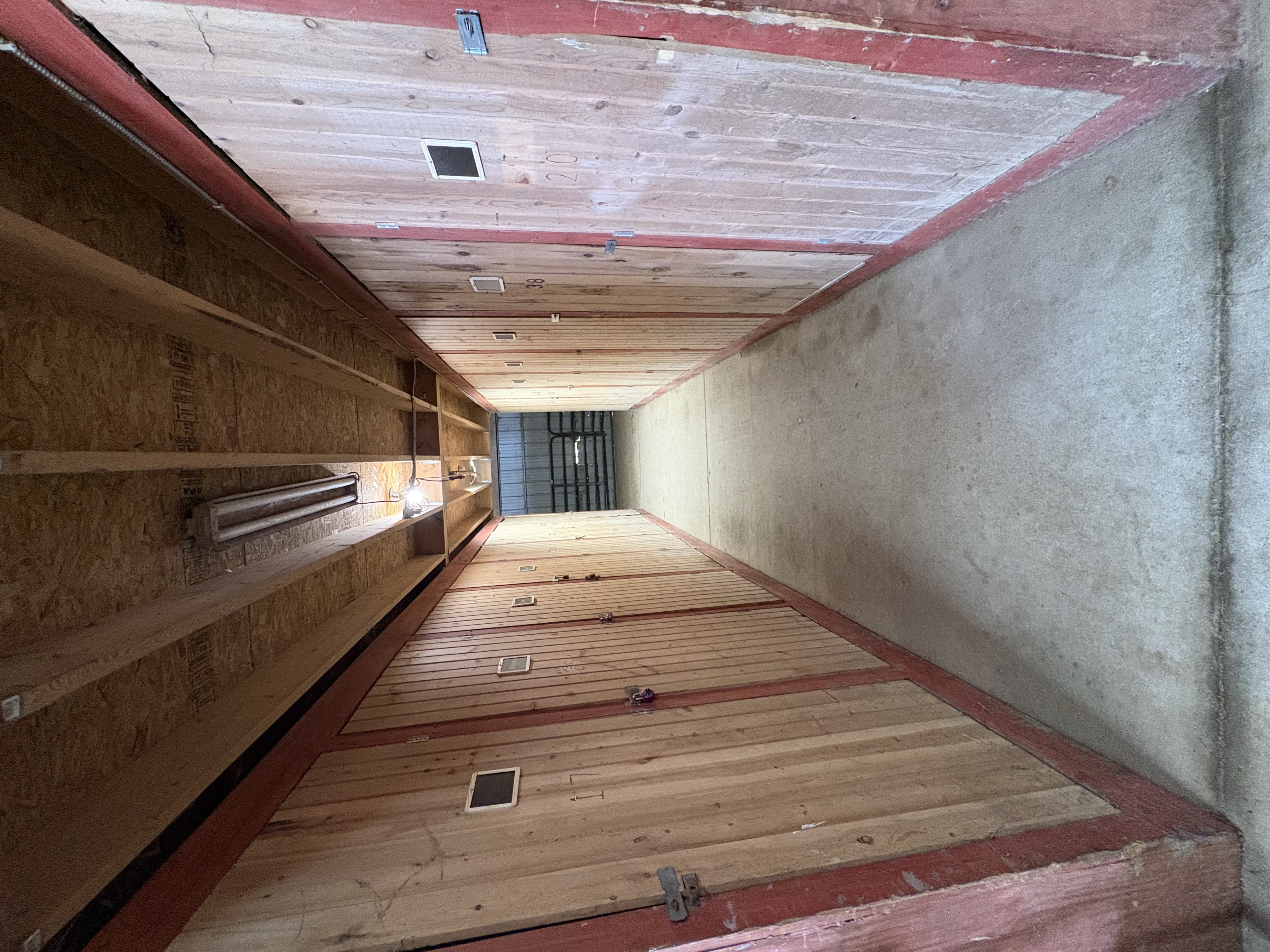 spacious tack lockers