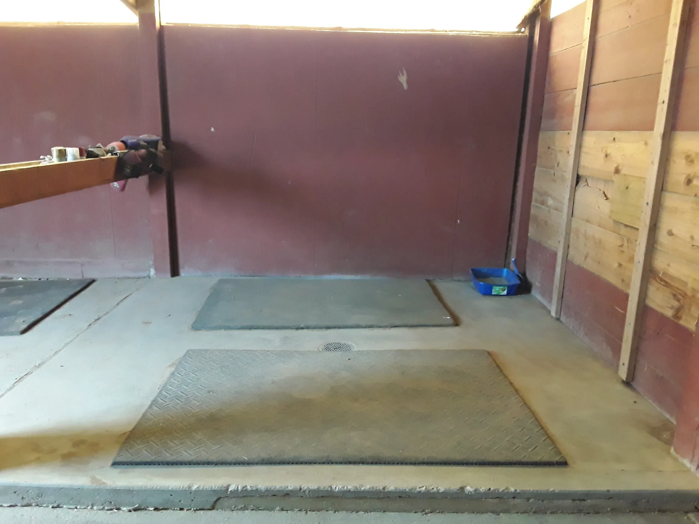 One of many tie stall/wash stall