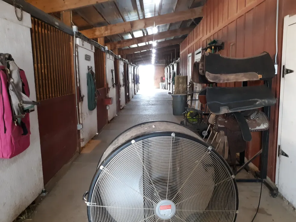 One barn aisle