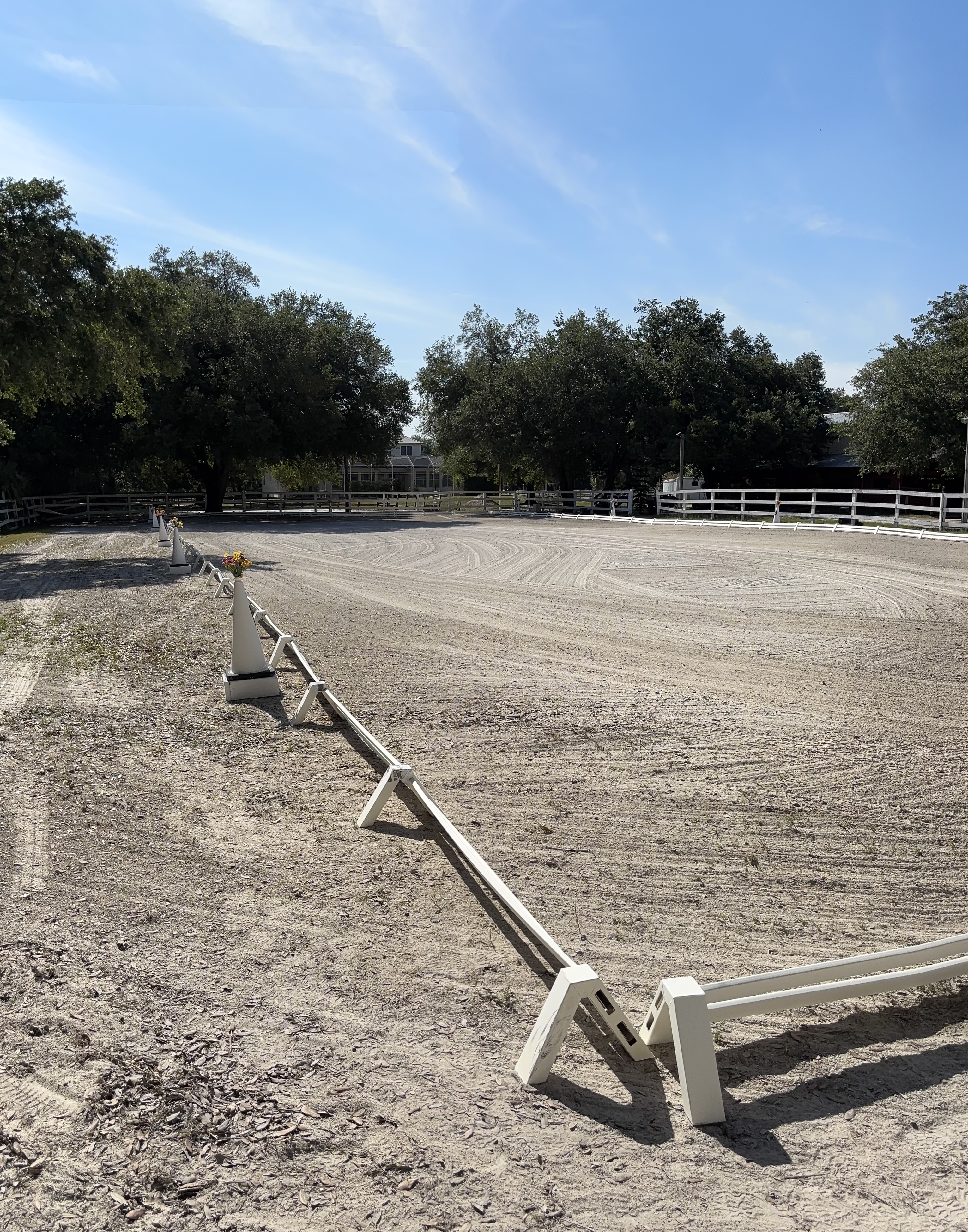 Outside arena with 20 x 60 meter dressage ring