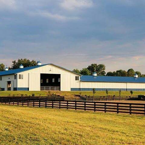 Barn and indoor arena