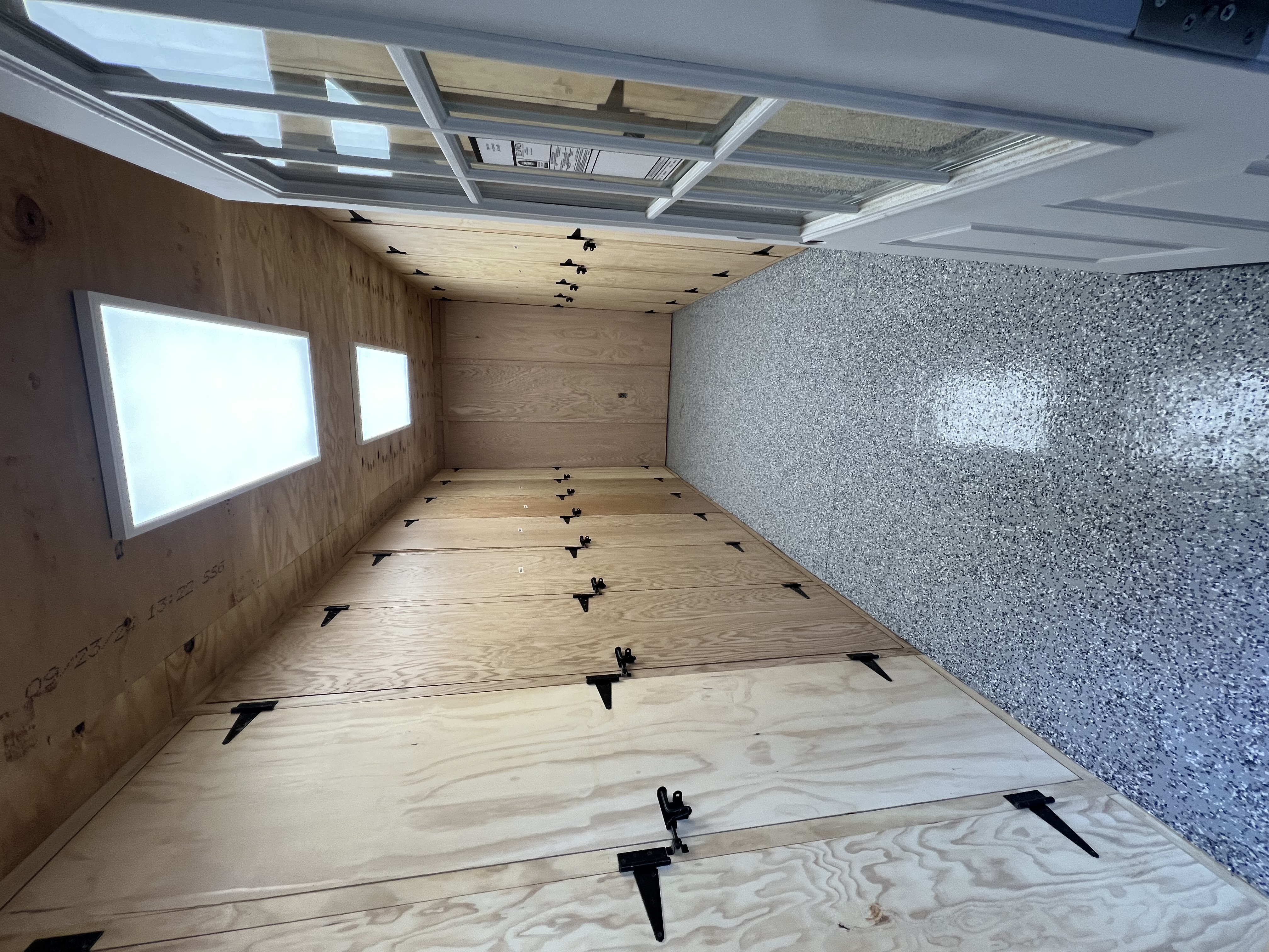 Climate controlled tack room with spacious tack lockers