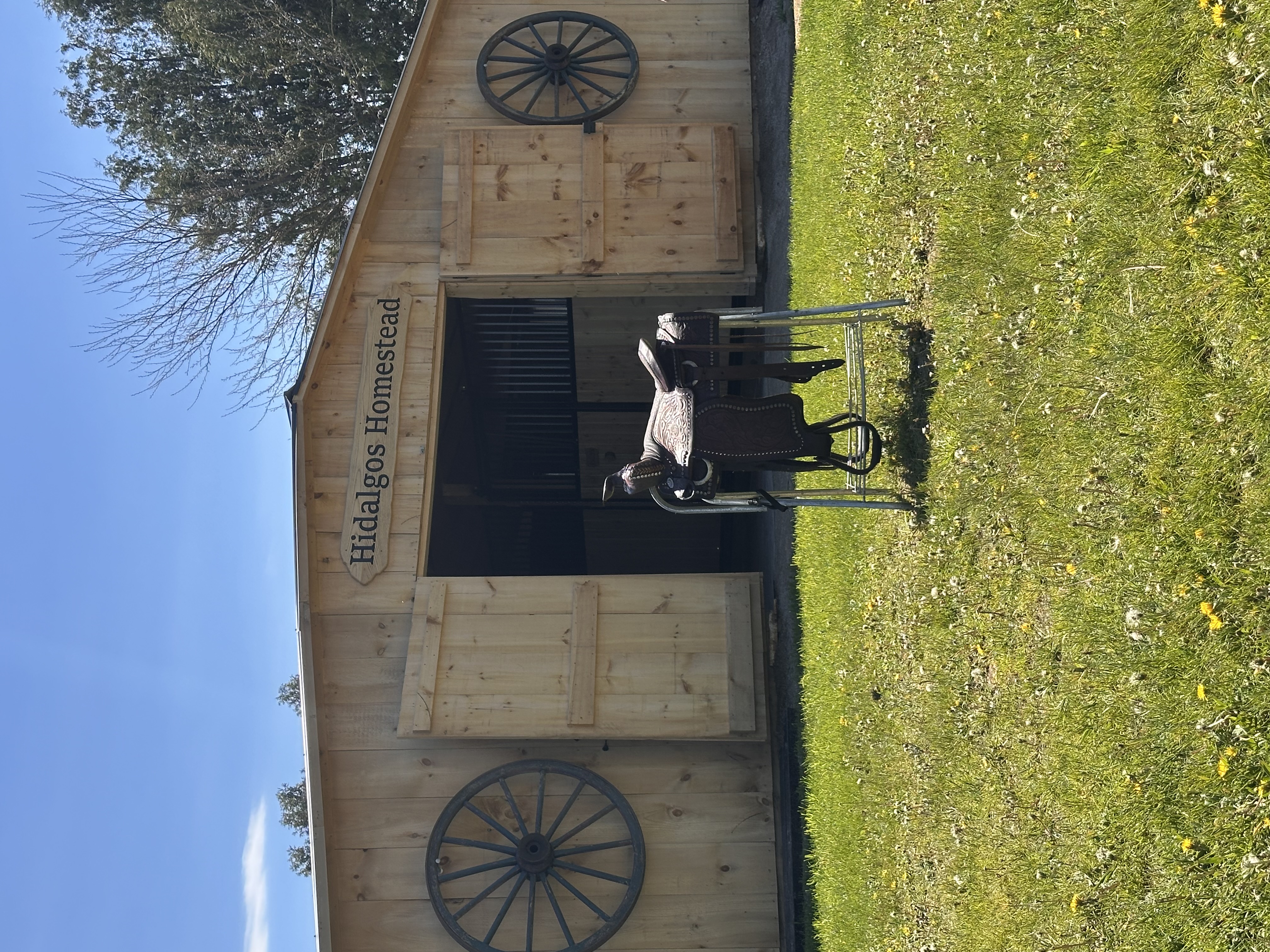 New 6 stall barn!