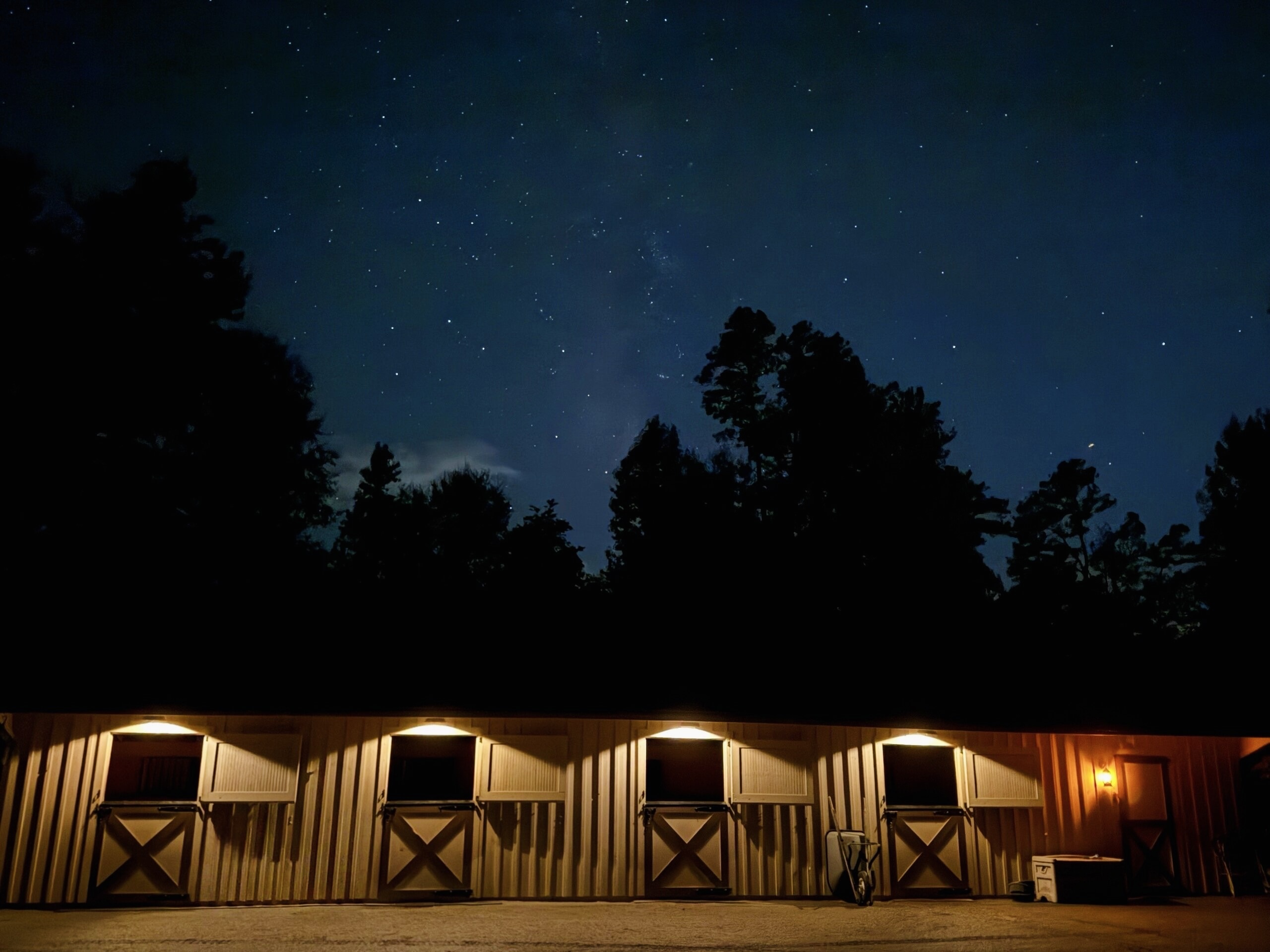 Barn at Night