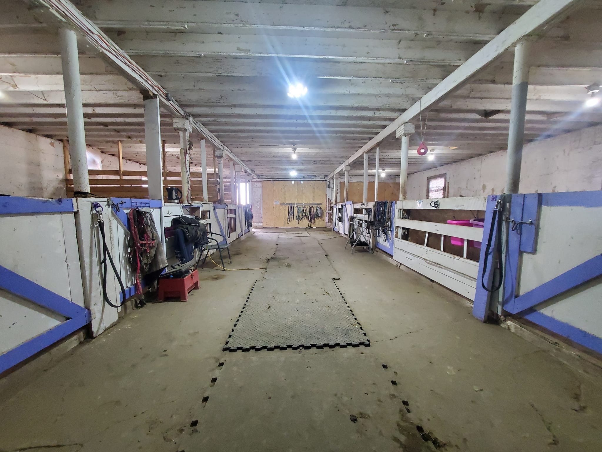 Bright open barn