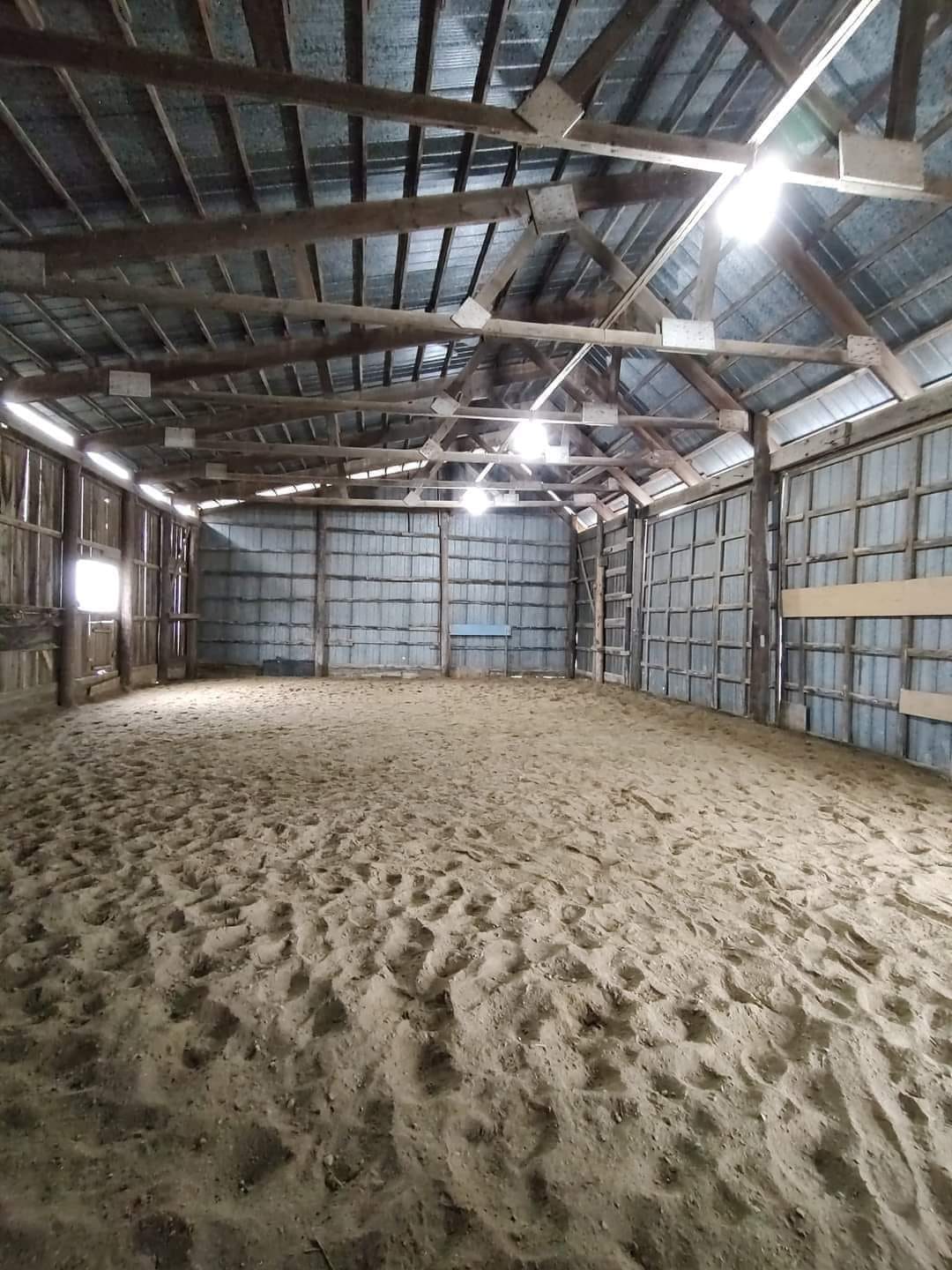 Our cute little indoor arena!