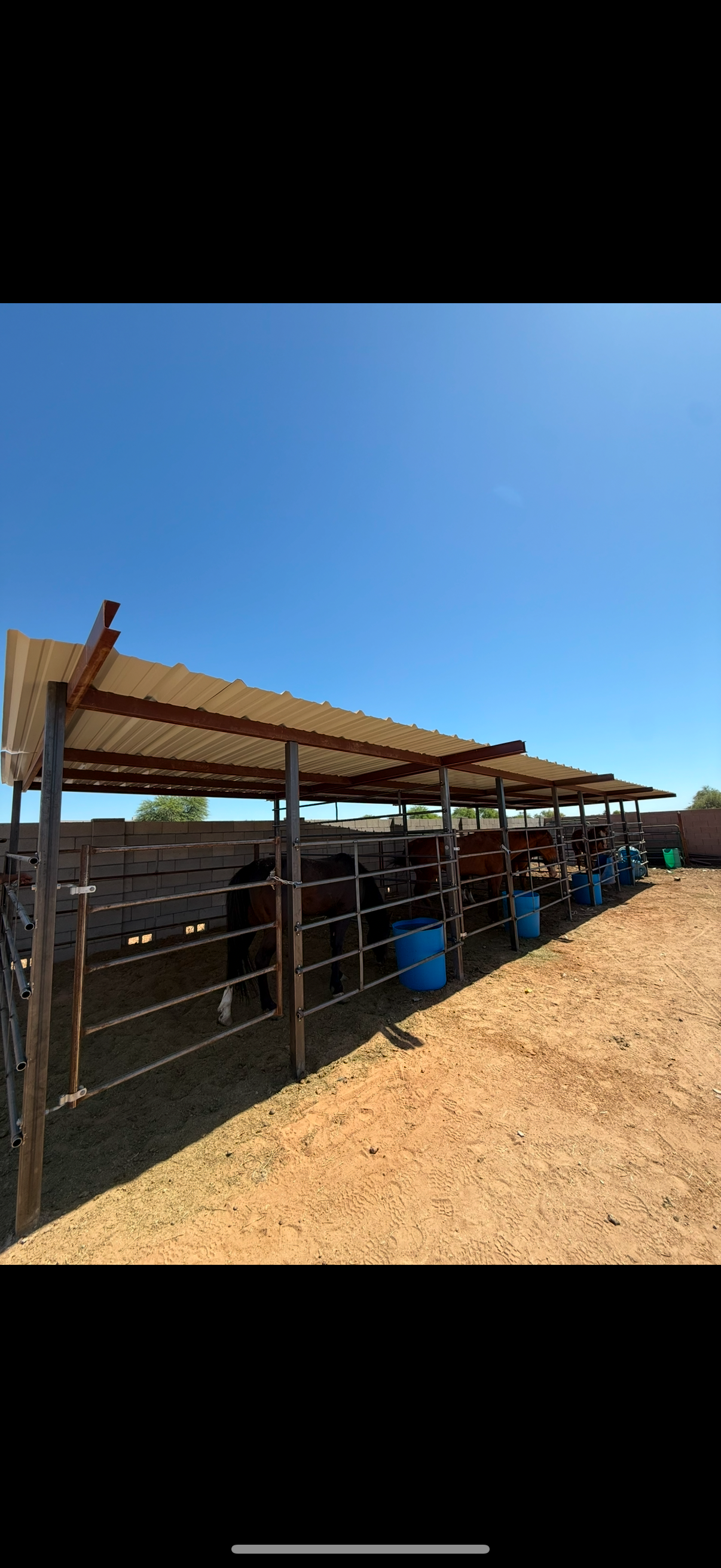 4 Fully Shaded 12x12 Stalls