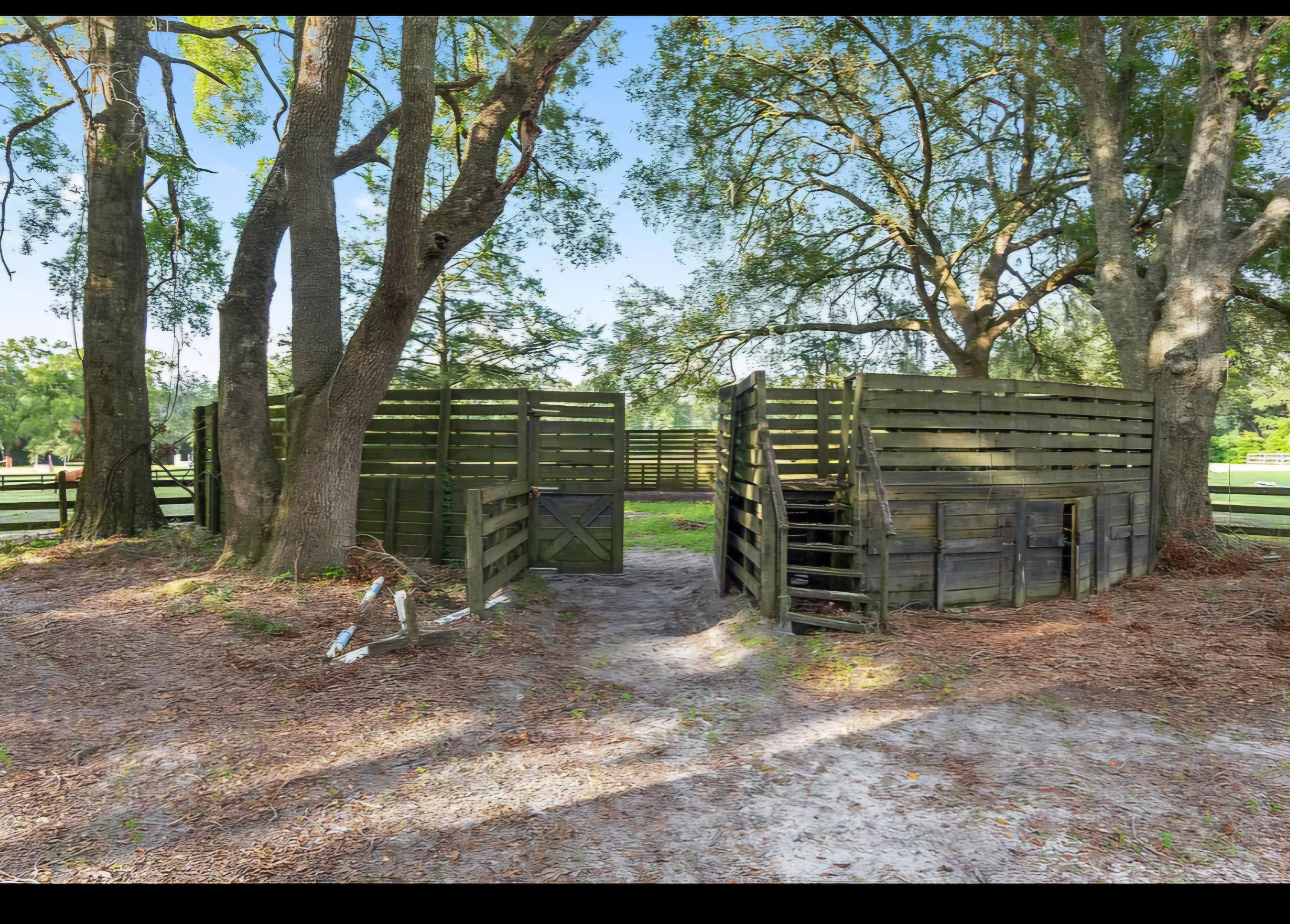 80ft round pen with observation deck