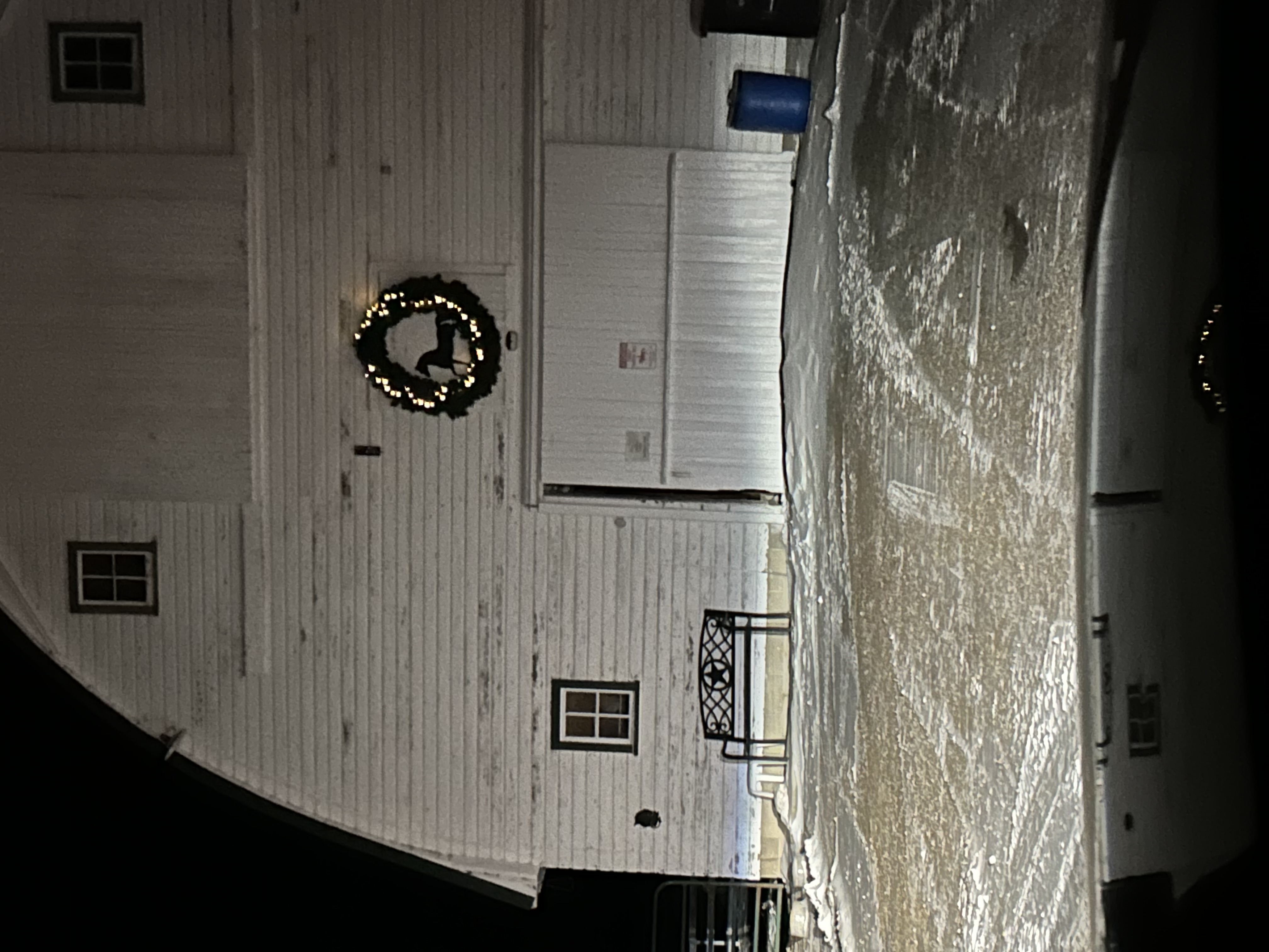 Winter barn