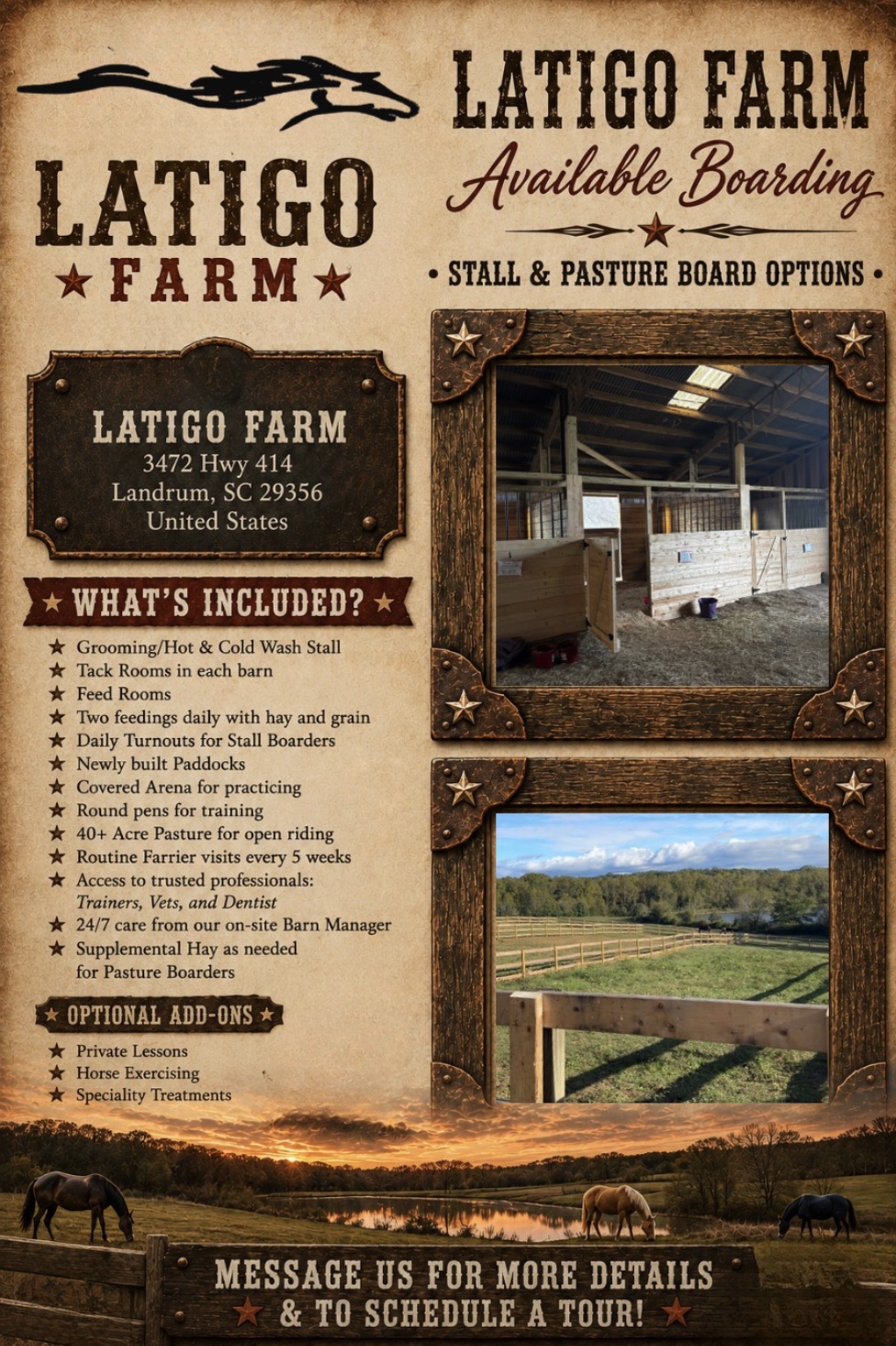 Currently have available spots!