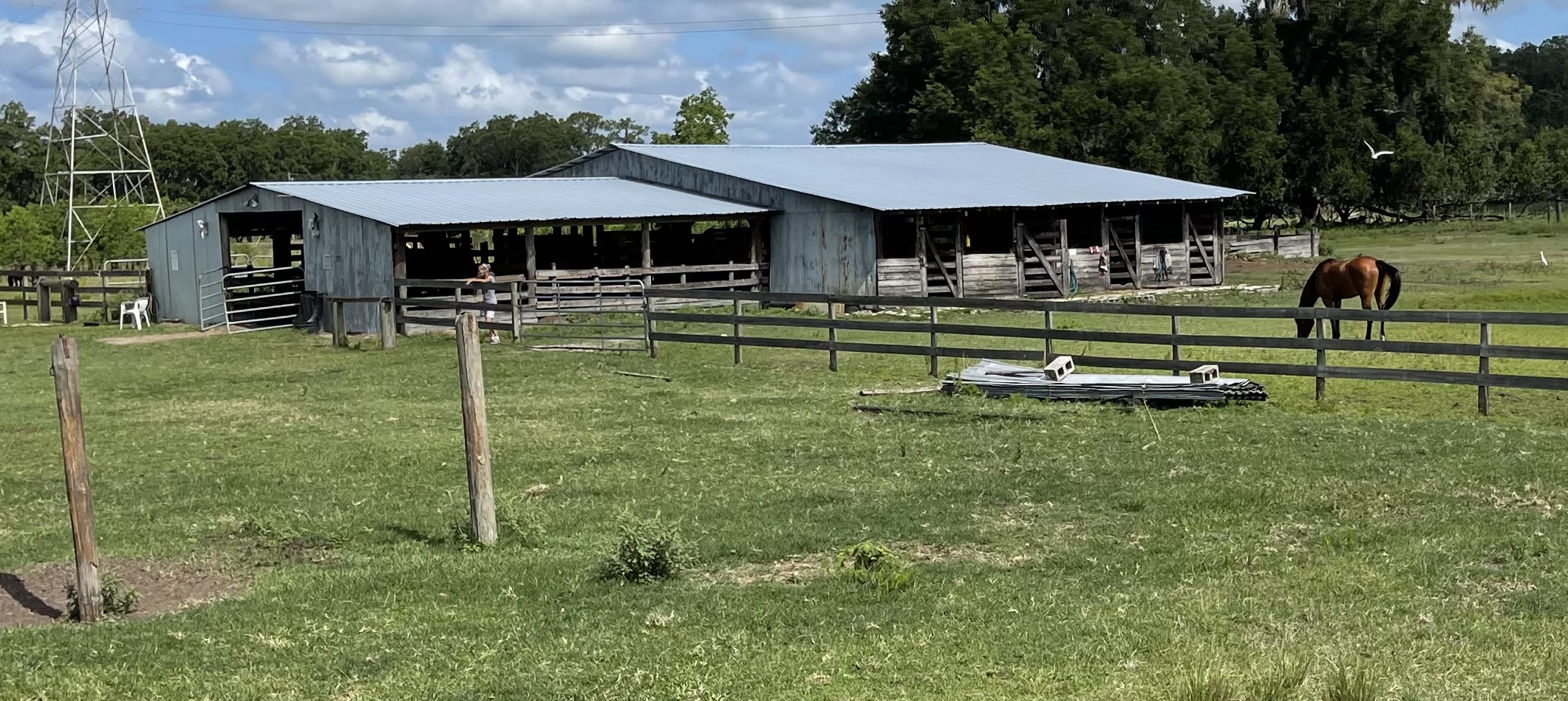 Horse barn