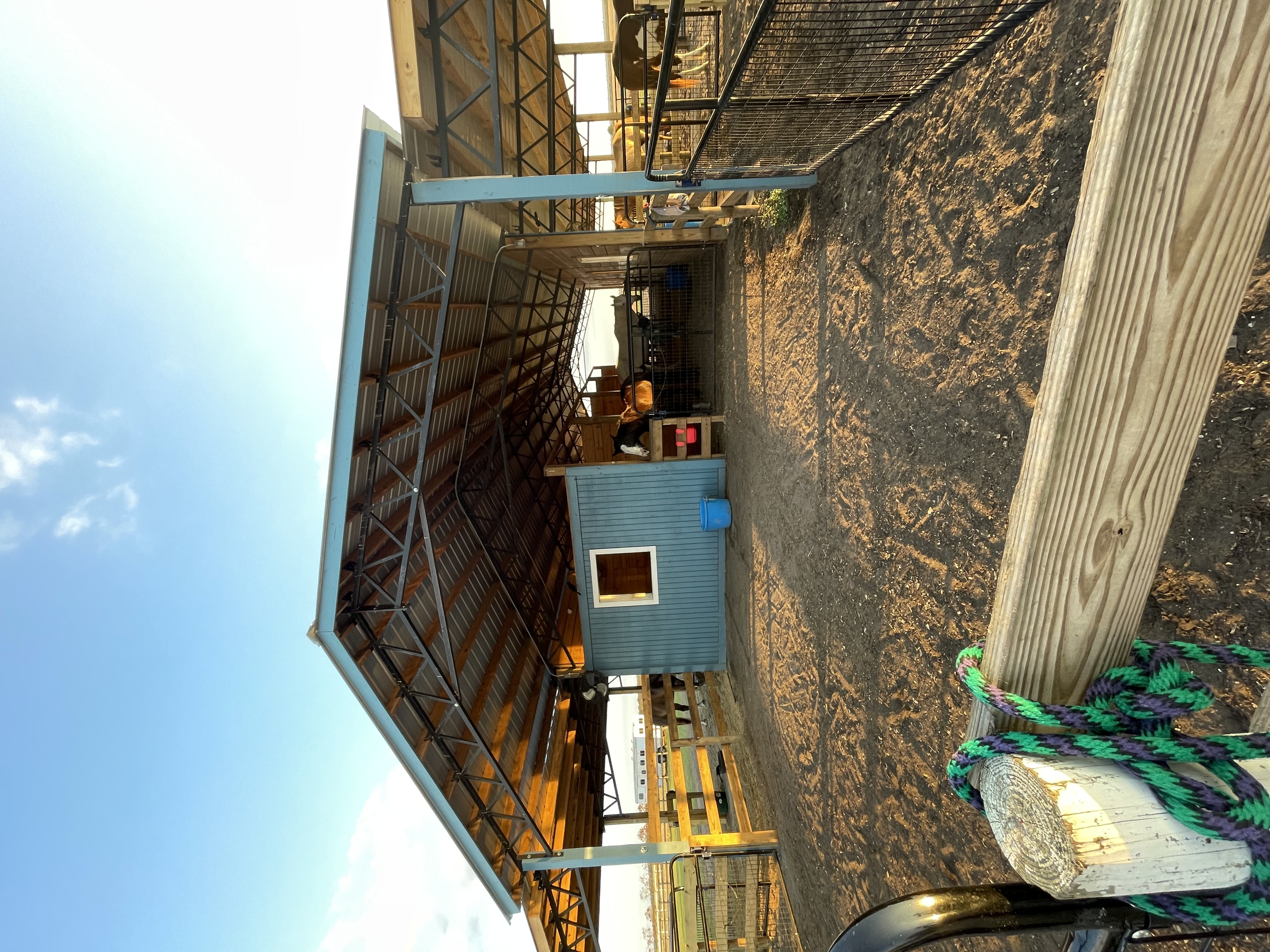 Horse barn with lean-to’s