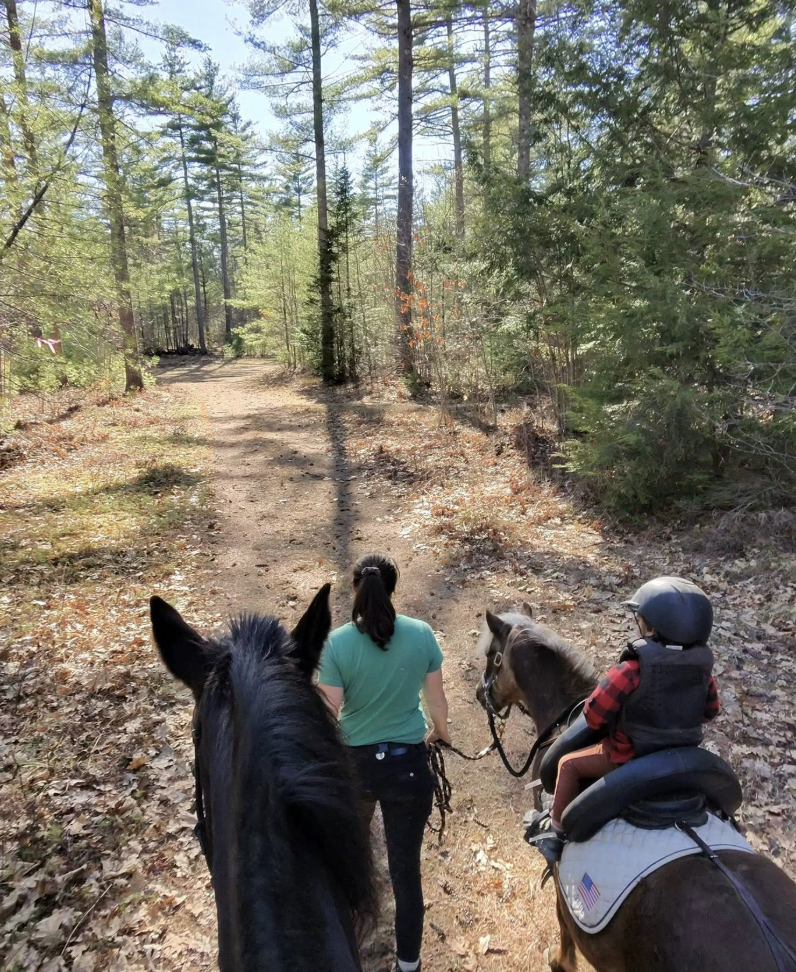 Trails right off the property