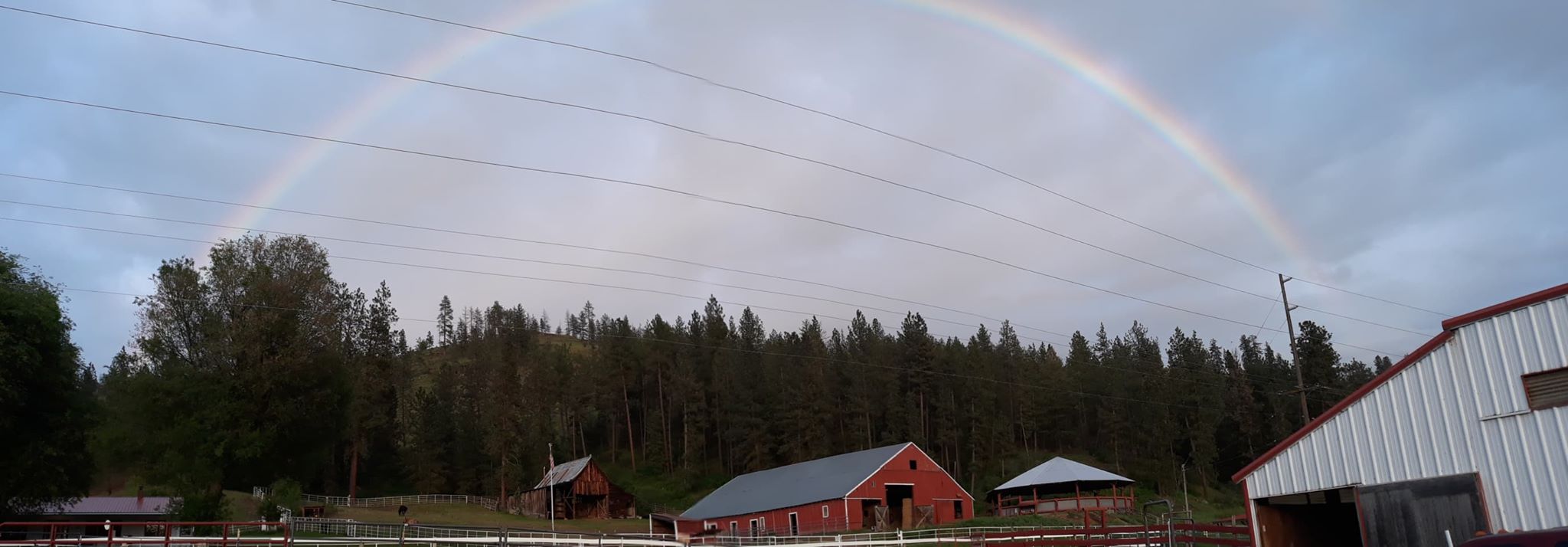 rainbow over ranch