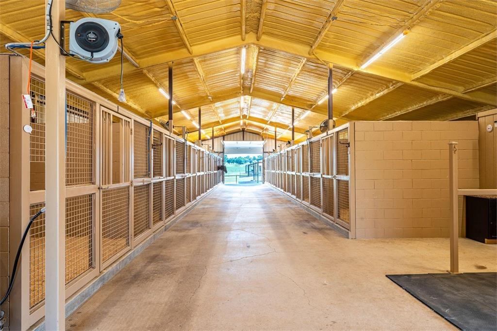 Inside our main barn