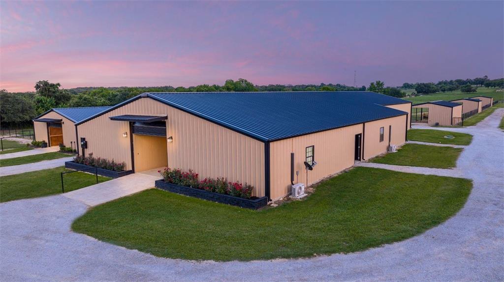 We have three beautiful barns with 23 indoor stalls,