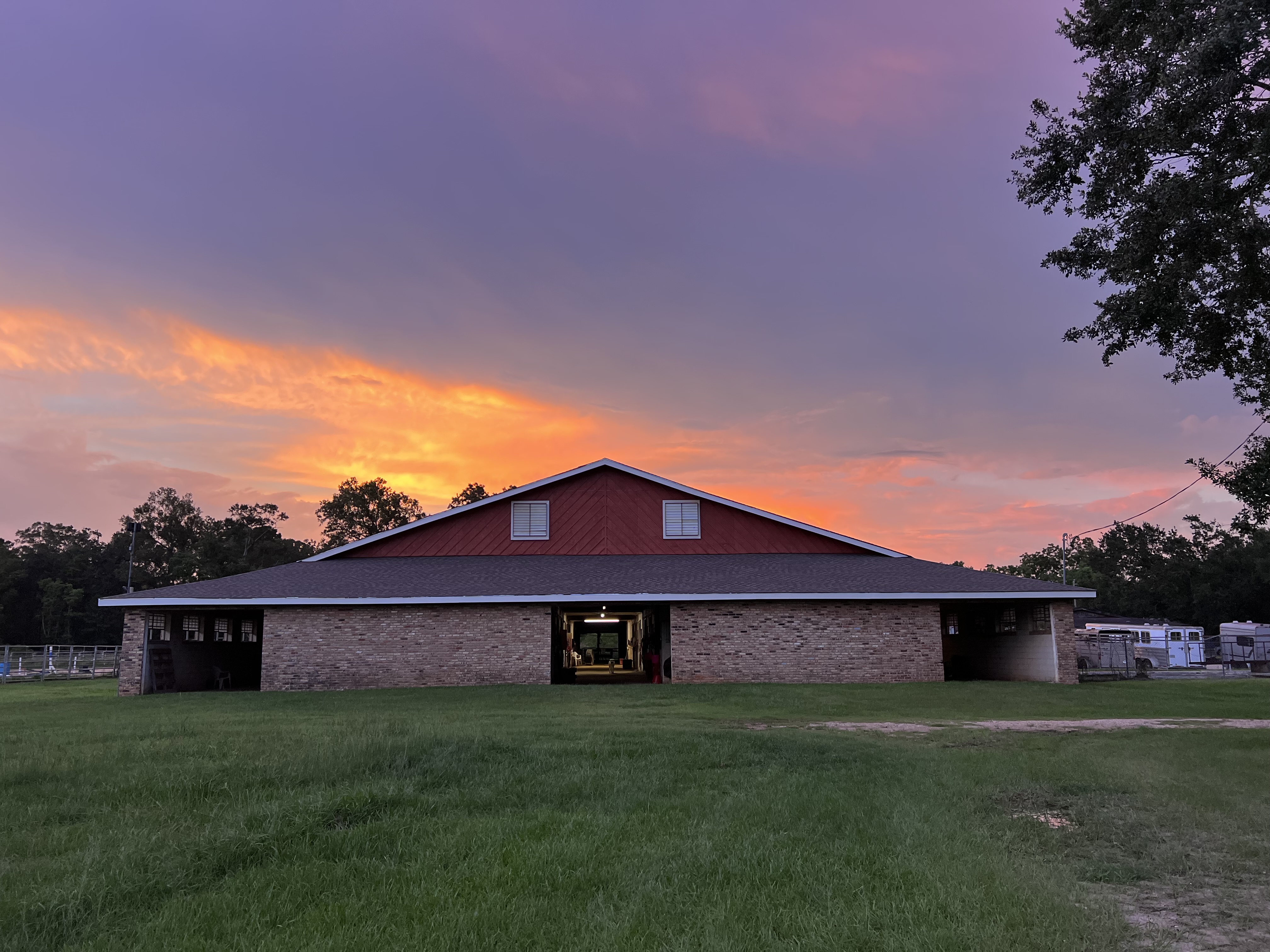 Main Barn with 14x14 stalls