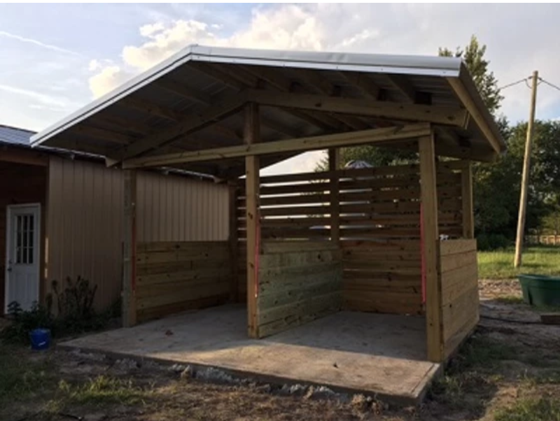 Covered wash rack