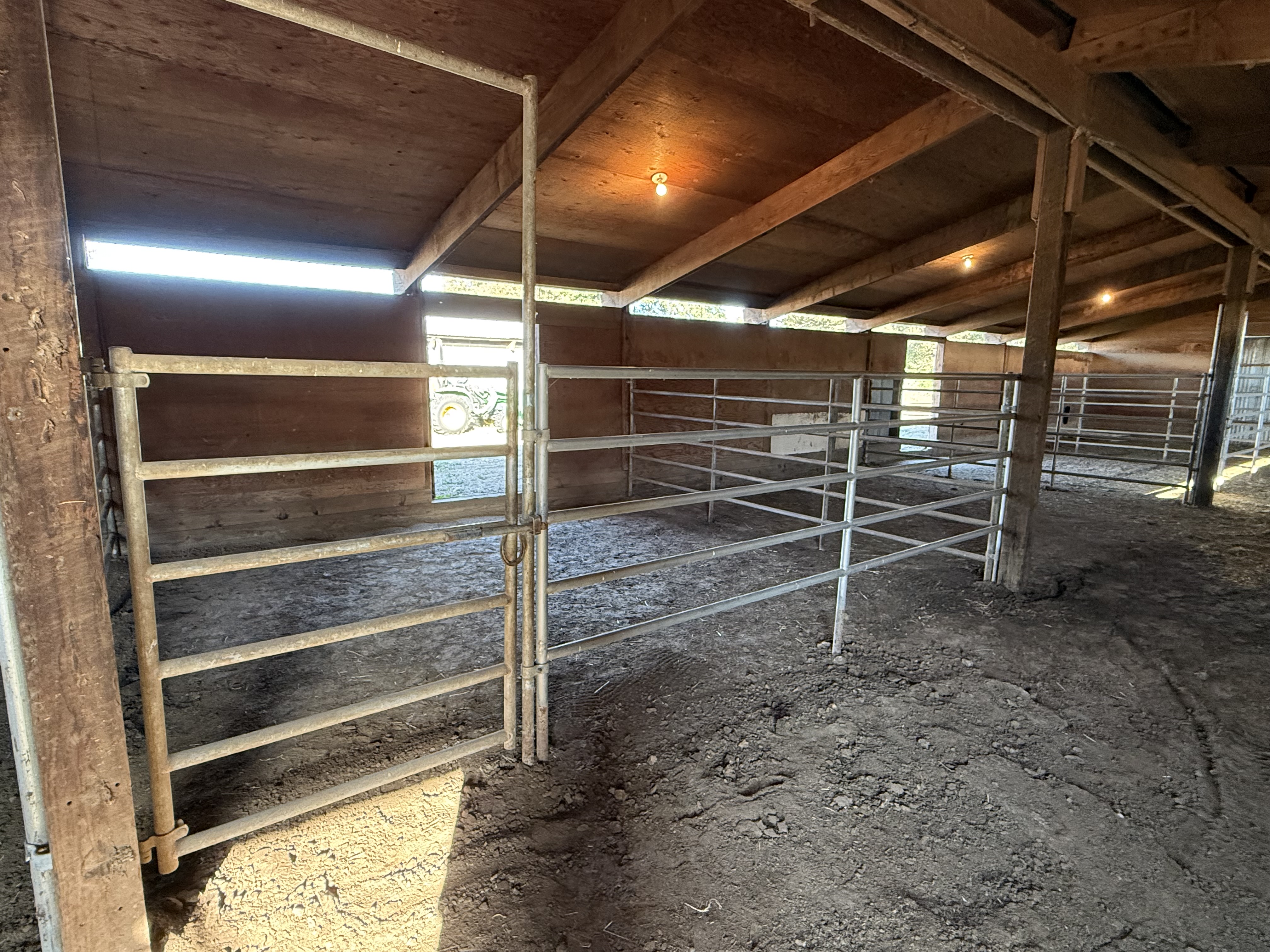 14’ by 16’ stalls with attached runs