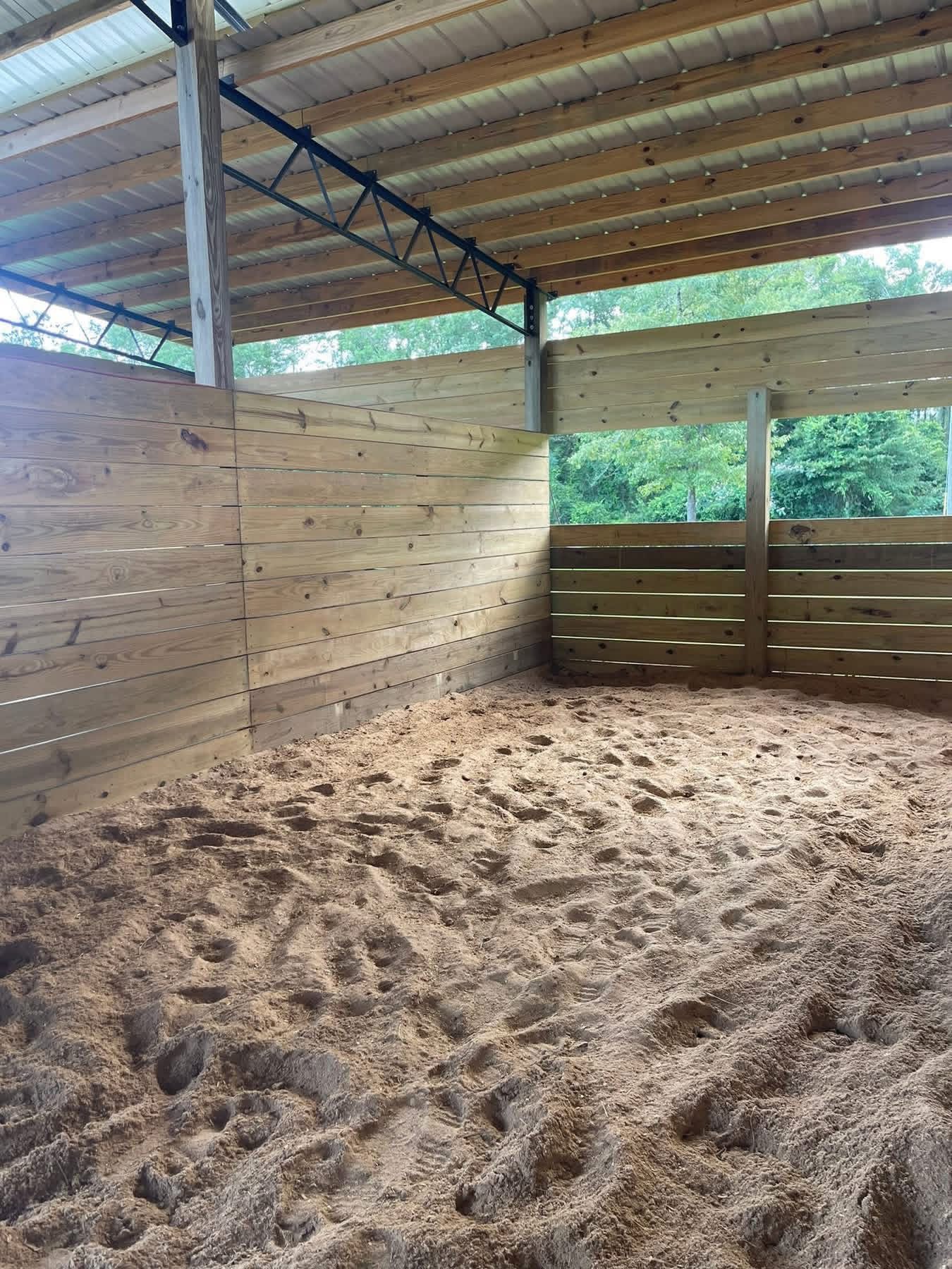 Large 12x24 stalls with fans