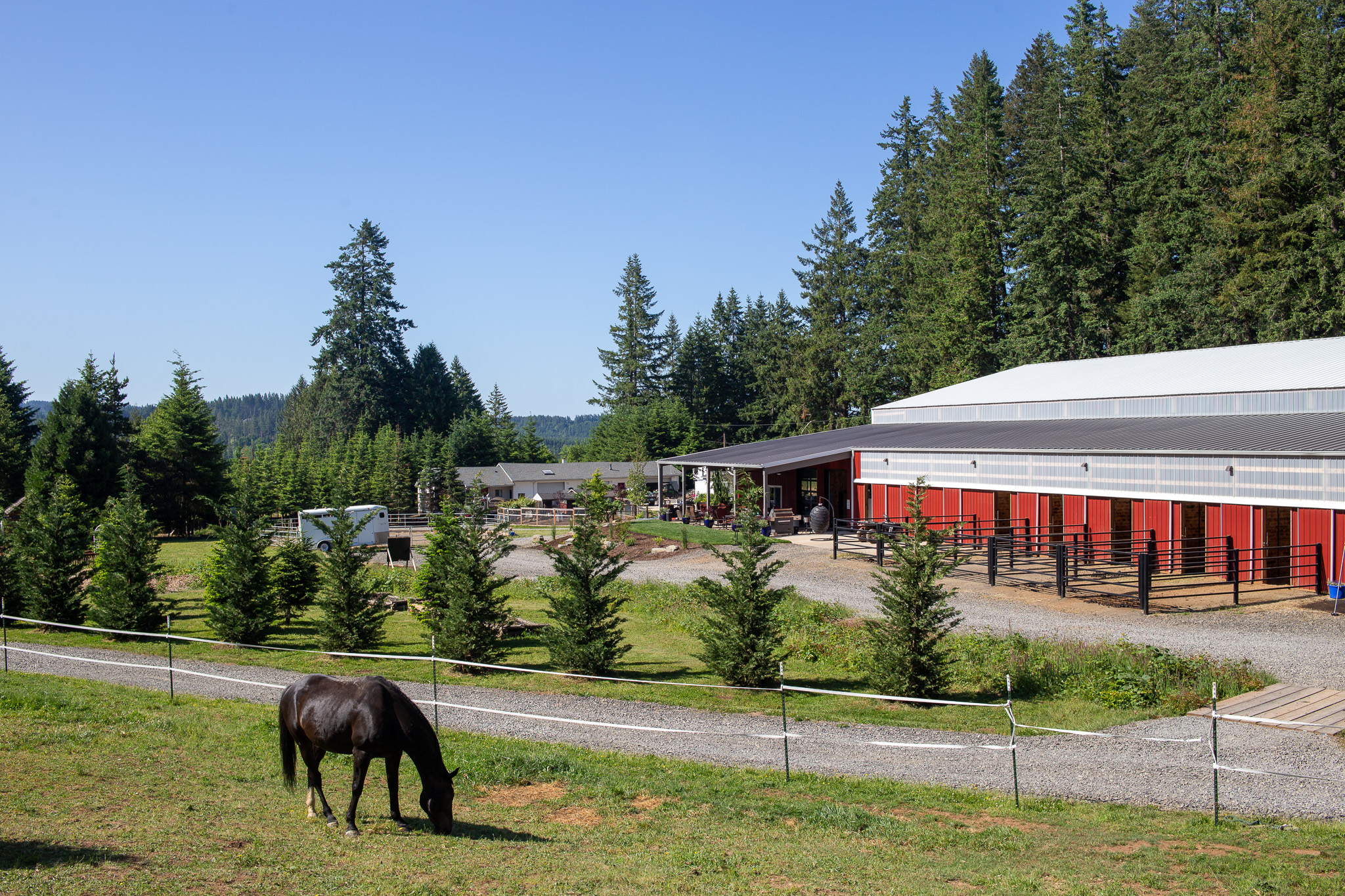Arena and Stalls with Paddock