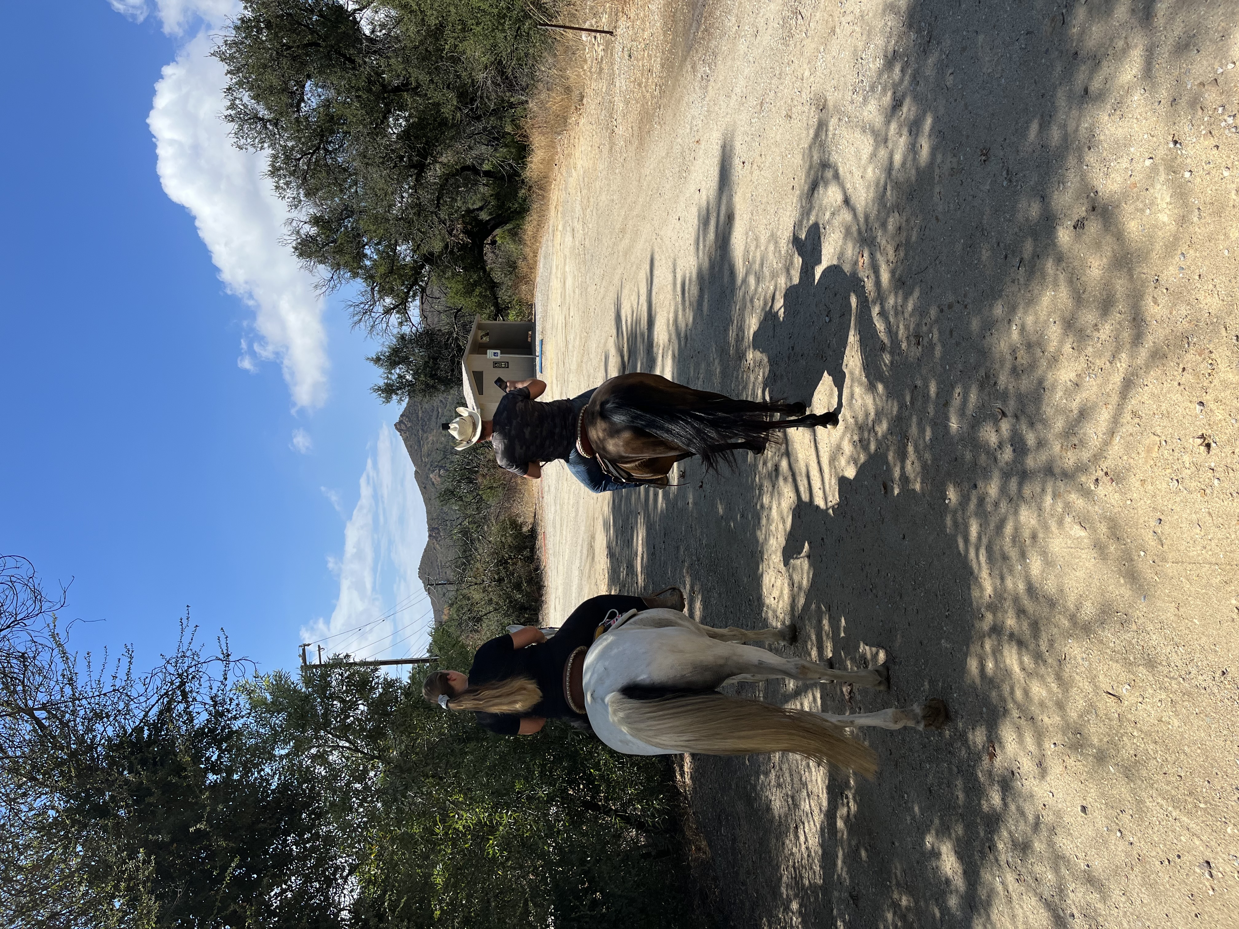 Riding at the nearby trails
