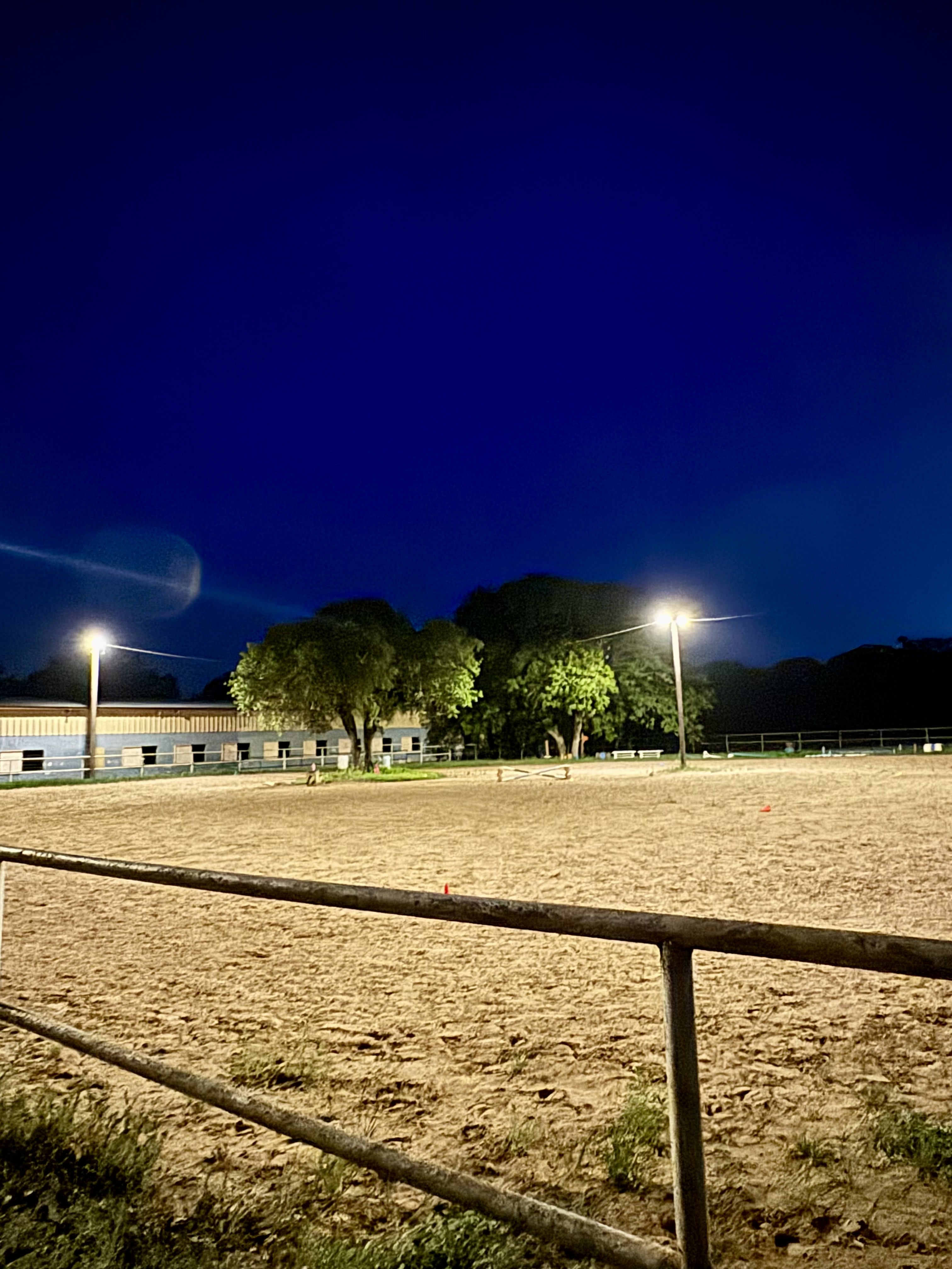 Outdoor arena at night