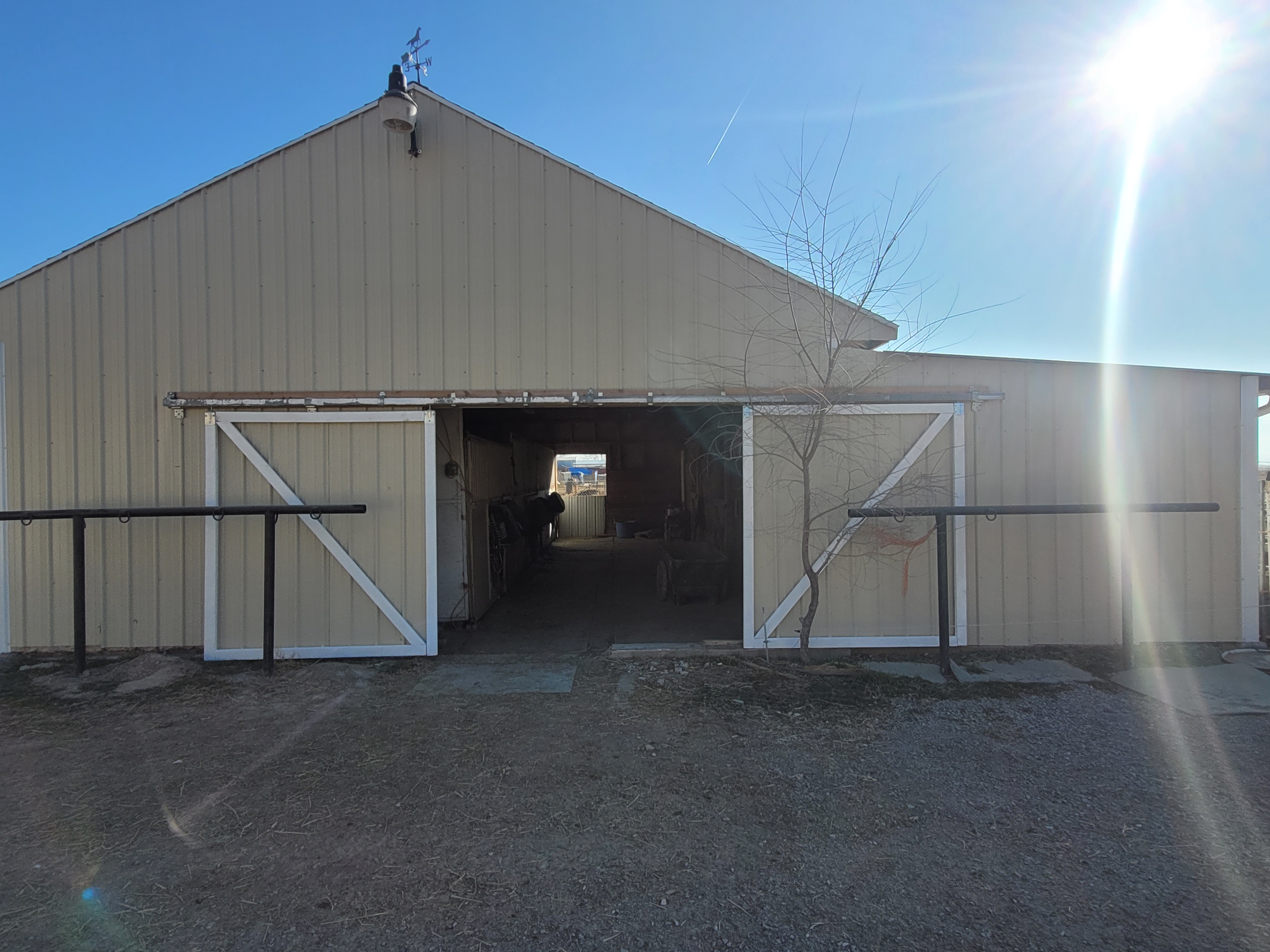 Front of Main barn
