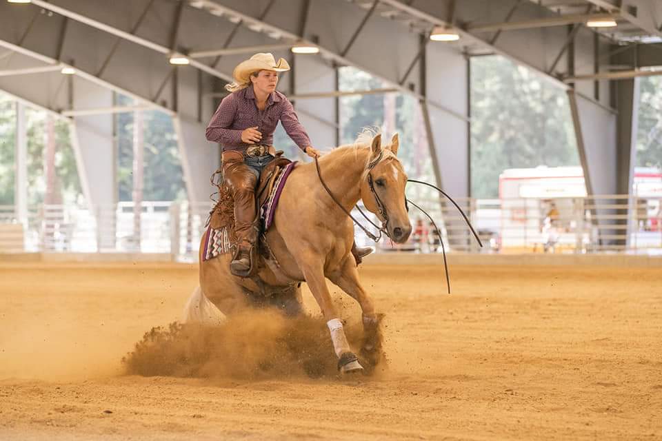 Trainer competing NRHA