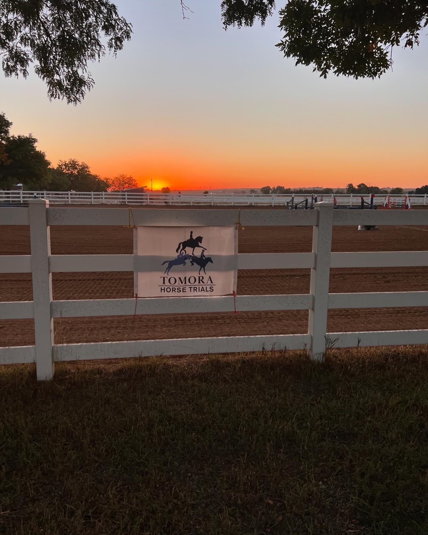 Three outdoor riding arenas