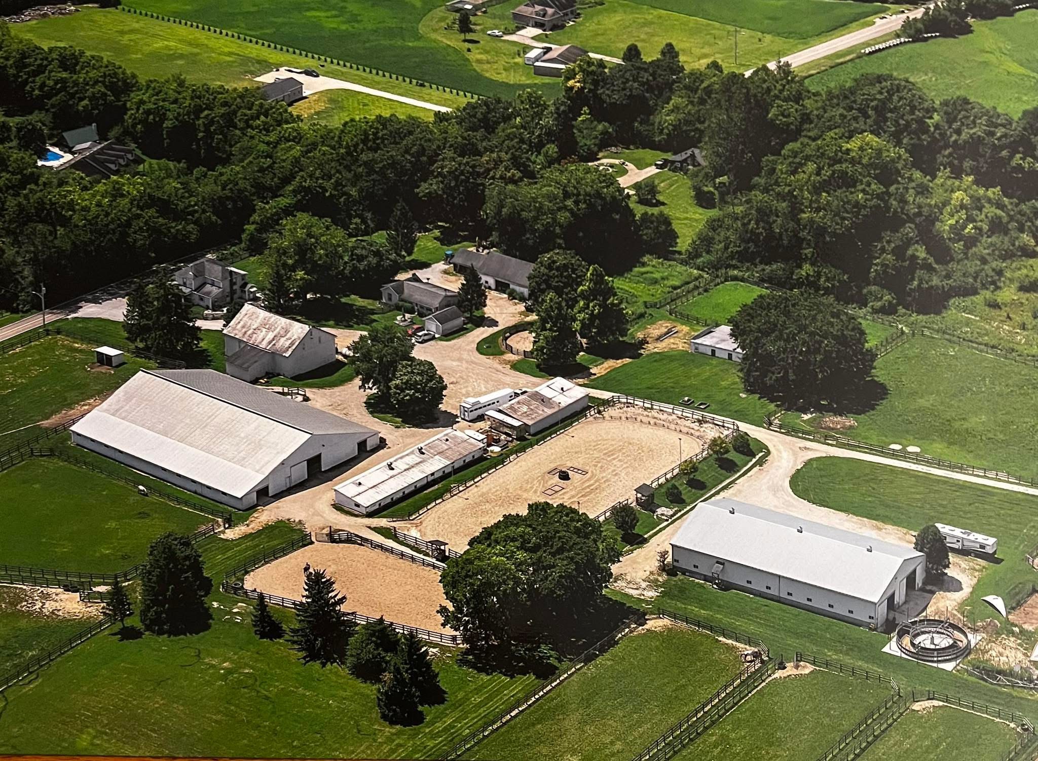 Aerial View of the farm