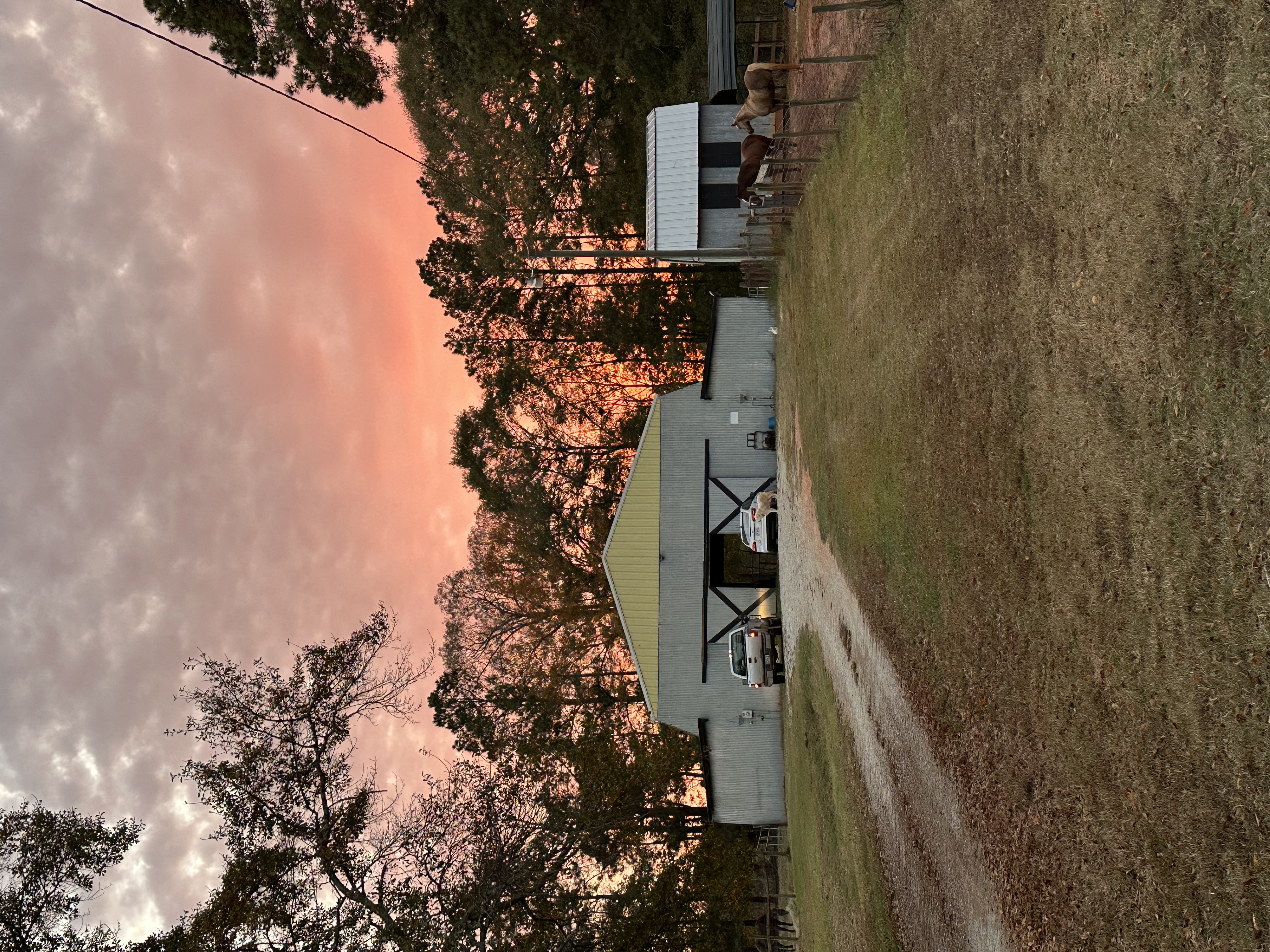 Barn and hay barn